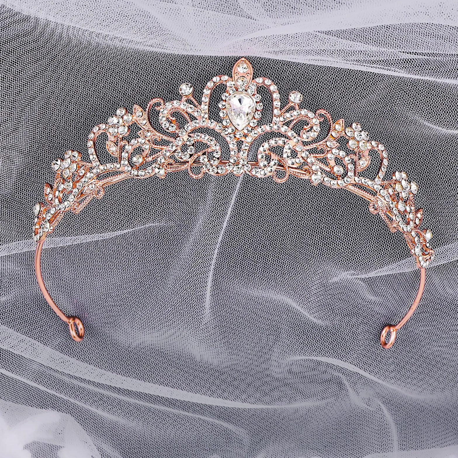 Korona księżniczki, diadem, dla kobiet, diadem, kryształowa tiara, korona księżniczki, elegancka korona księżniczki, biżuteria dla panny młodej, stras, opaska na czoło, prezent dla kobiet, na wesele