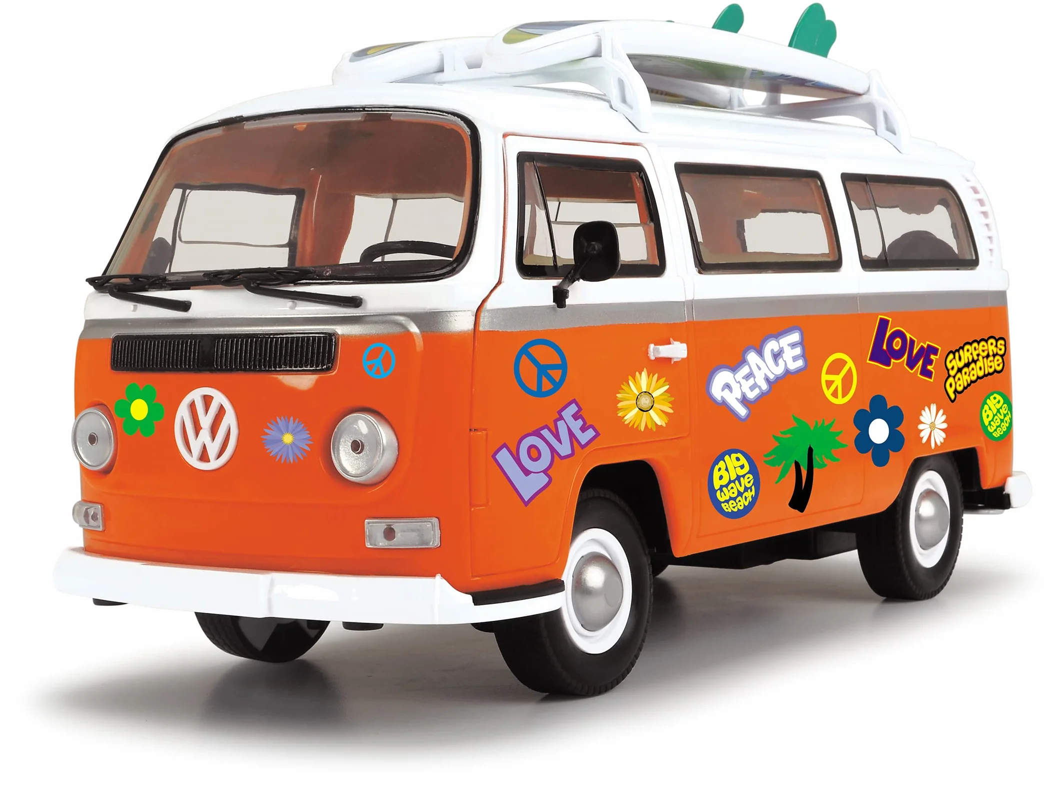 Dickie Toys 203776001 Surfer Van, zabawka z napędem frykcyjnym, 32 cm, 1:14
