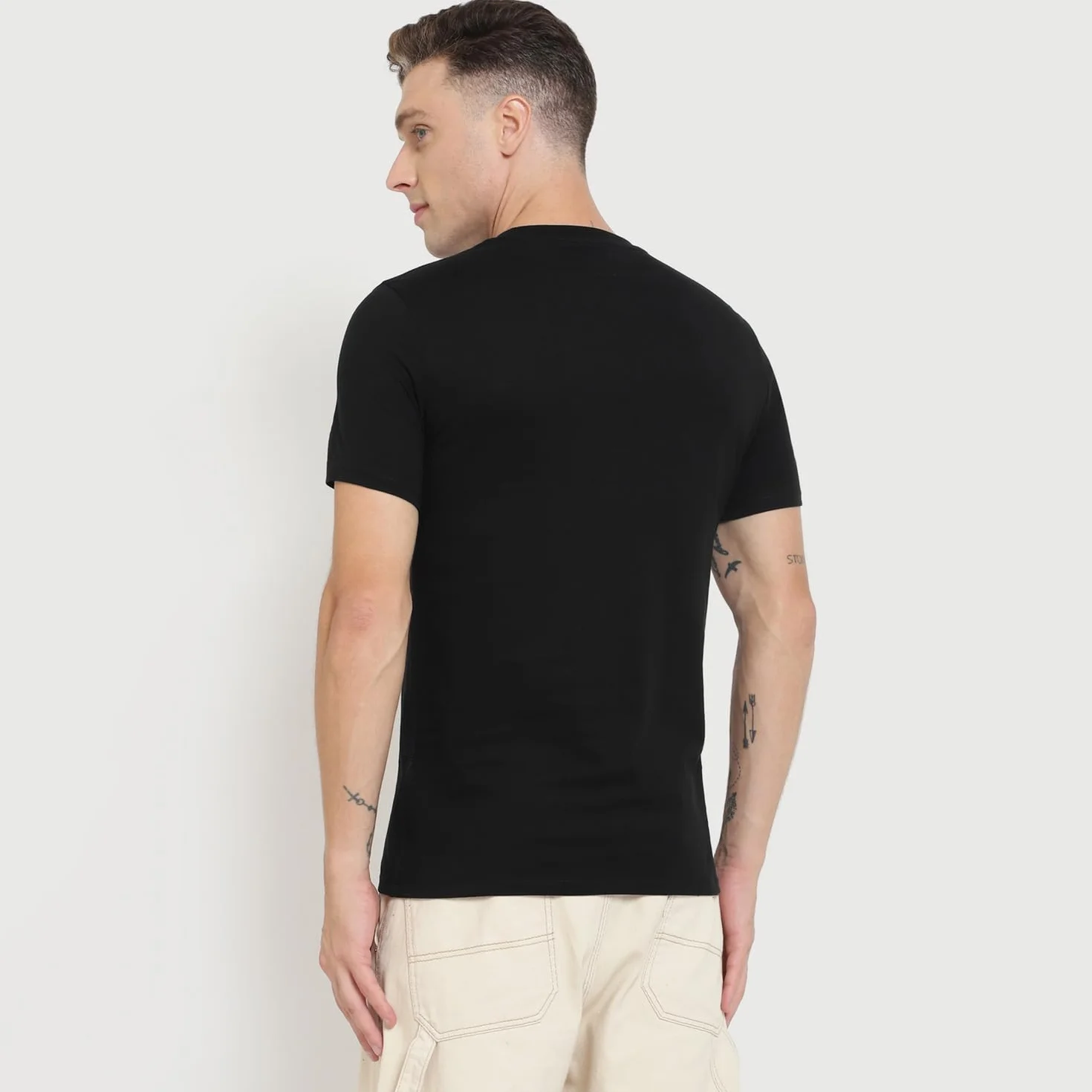 T-shirt uomo Guess logo triangolo grigio ES24GU23 M2YI71I3Z14