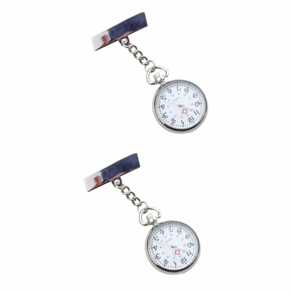 Amosfun 2 Sztuk Zegarek Kieszonkowy Relojes Para Mujeres Dziewczyna Zegarek Zegarek Damski Zegarki Dla Dziewczynek Klips Do Kluczy Zegarek Kieszonkowy Pielęgniarka Zegar Kieszonkowy Moda