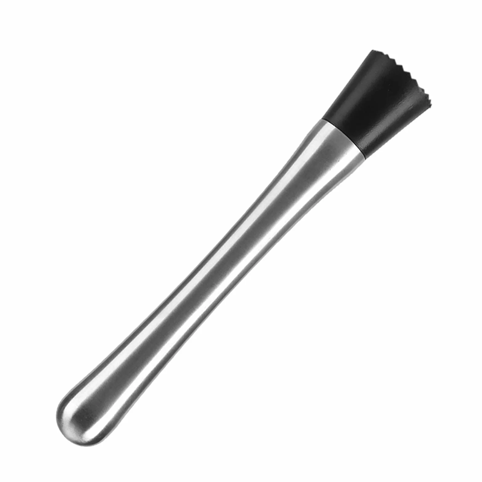 Mieszadło do Koktajli ze Stali Nierdzewnej Bar ze Stali Nierdzewnej Stick Masher Mikser do Owoców do Zestawu Koktajli Zestaw Narzędzi Barowych Narzędzie Barmańskie Srebrny