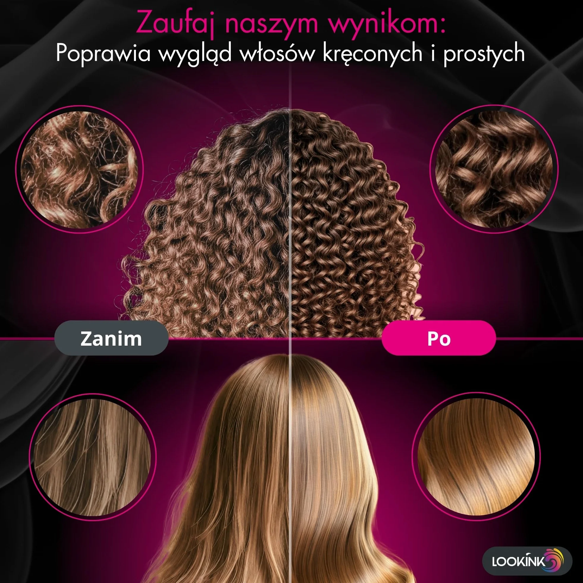 Ochrona włosów w pozostawianiu 100 ml - profesjonalna ochrona przed przegrzaniem włosów - ochrona przed ciepłem w temperaturze 230°C i UV, przeciw puszeniu, przeciw zapachom i wilgocią, nawilża,