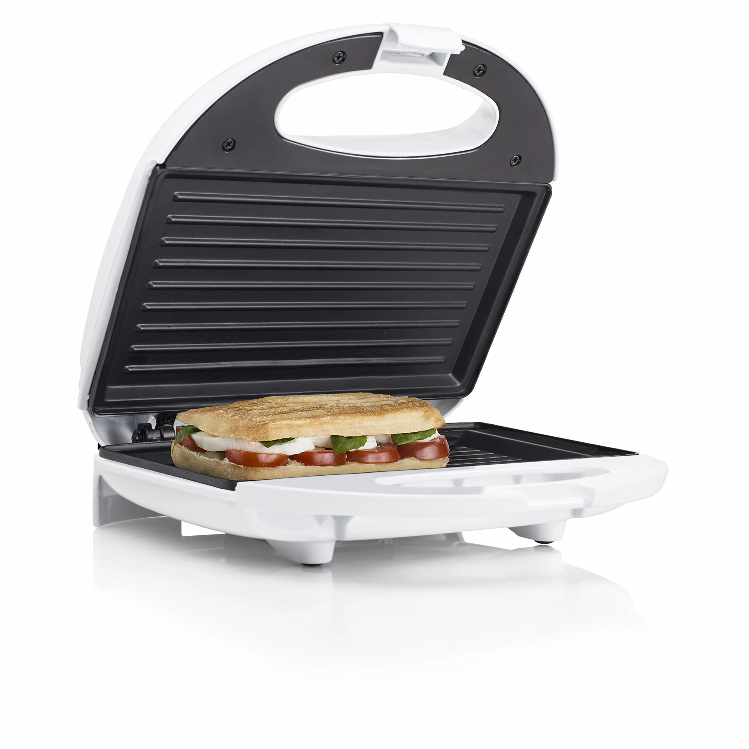 Tristar Sandwichmaker Sa-3050 Grill Kontaktowy z Lampką Kontrolną, Długość Kabla 0,7 M, 750 W, Powierzchnia Grillowania 22 X 13 Cm, Powłoka Zapobiegająca Przywieraniu