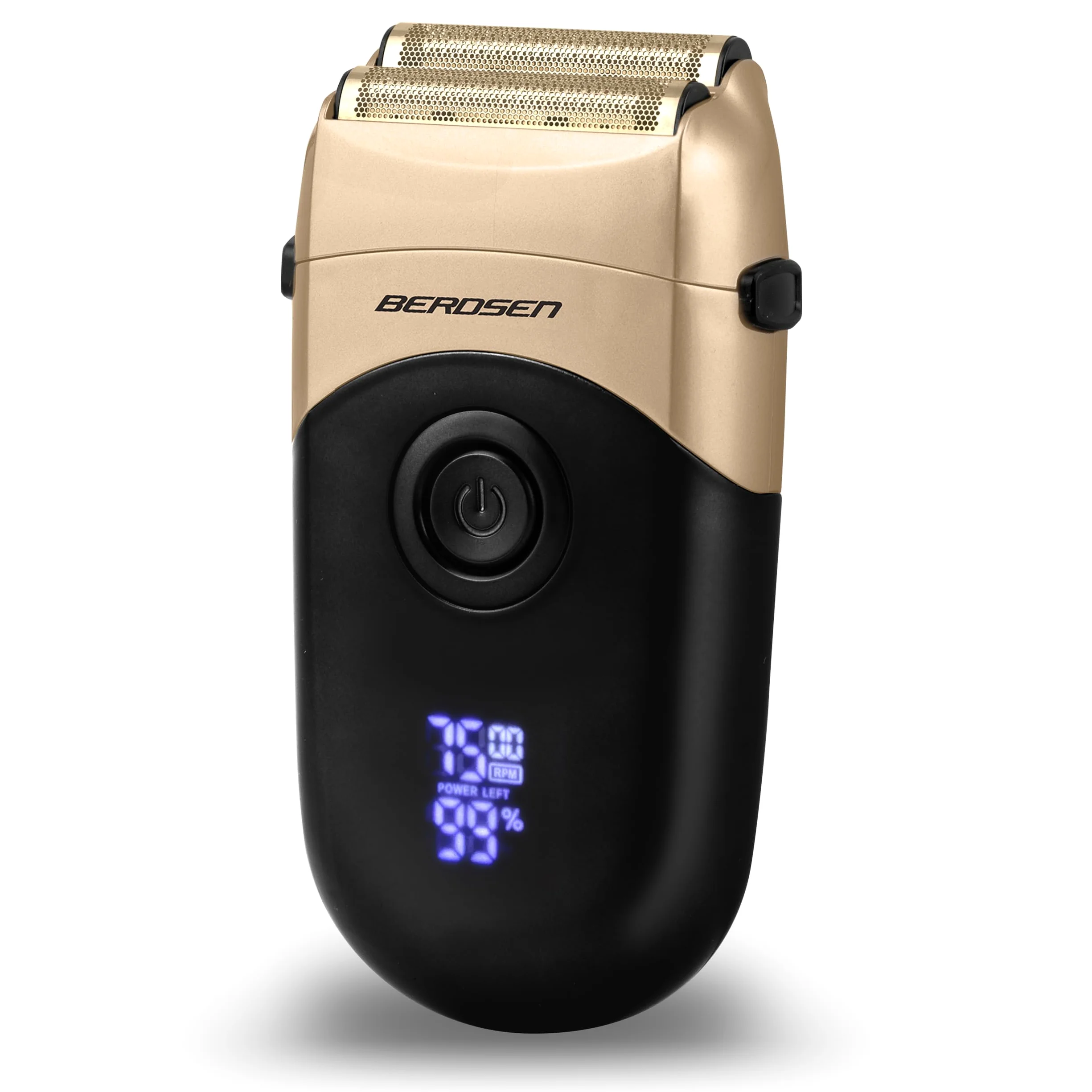 Berdsen Golarka Elektryczna Maszynka Do Golenia Foliowa Bezprzewodowa Dwuwarstwowe Nożyce Barber Master BD-266 Czarny Złoty