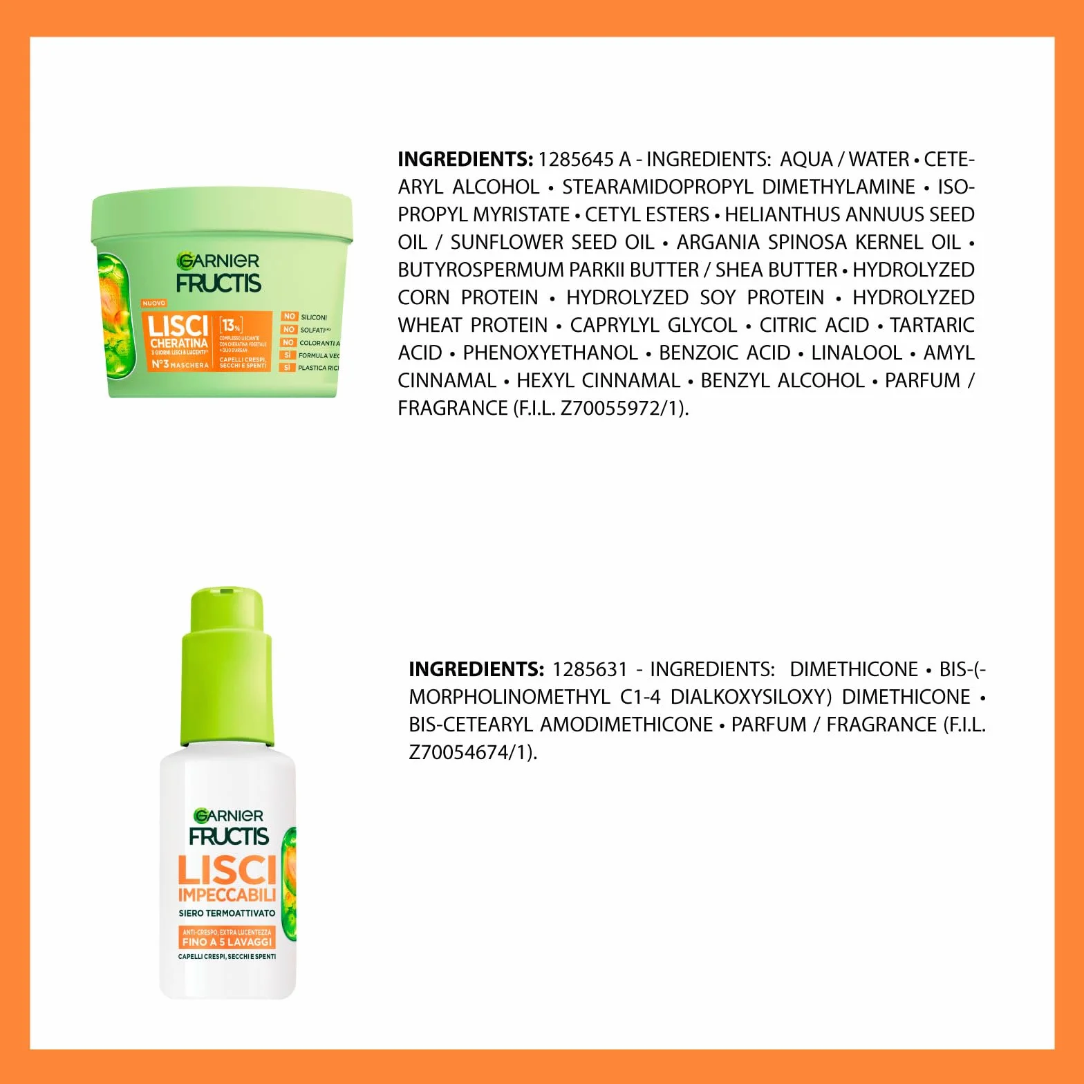 Garnier Fructis Keratin Sleek Straight zestaw do włosów z szamponem 200 ml + odżywka 200 ml + maska 370 ml + serum chroniące przed ciepłem Sleek & Stay 50 ml do suchych, matowych, puszących się włosów