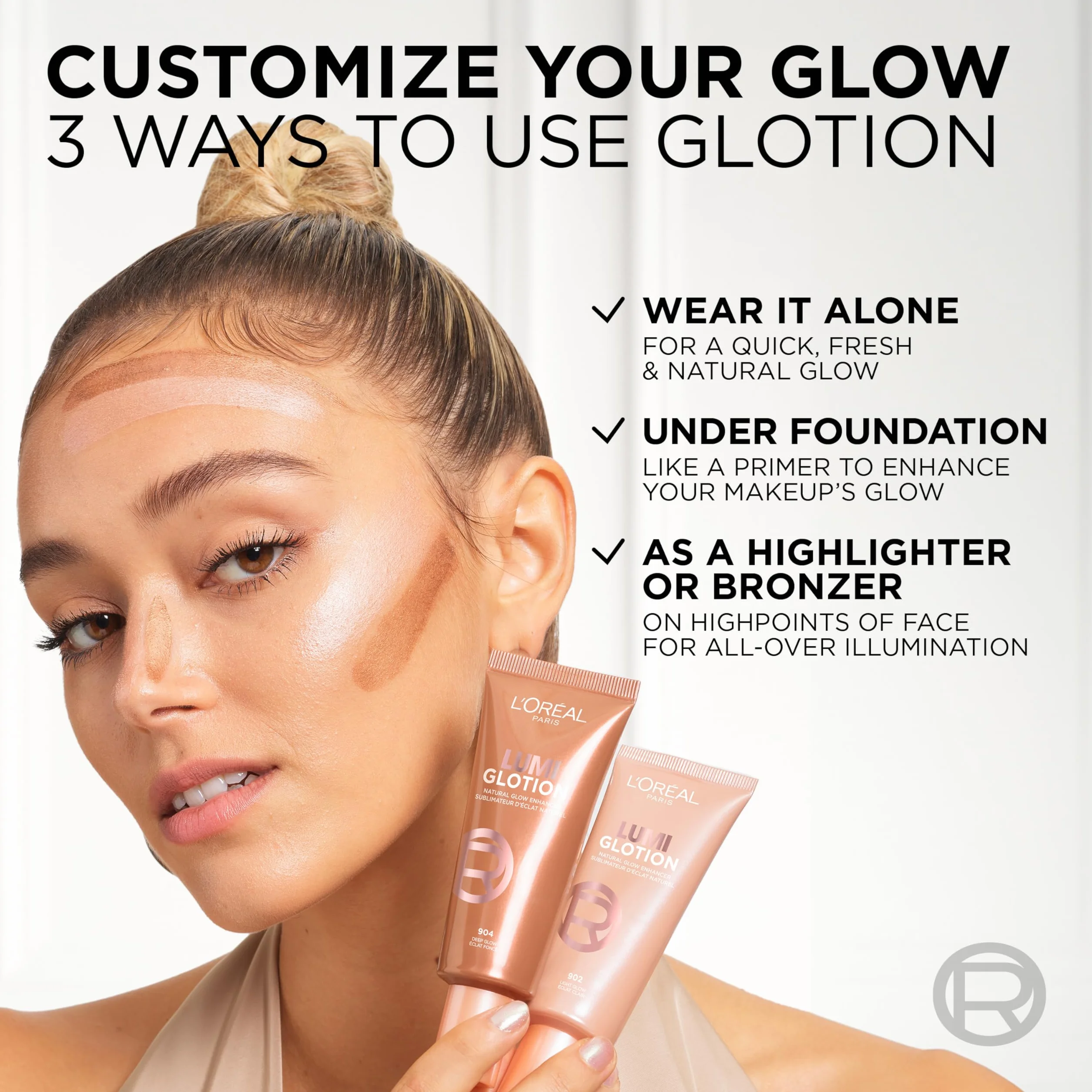 L’OREAL PARIS LUMI GLOTION Rozświetlacz w płynie do twarzy i ciała 903 Medium Glow 40ml