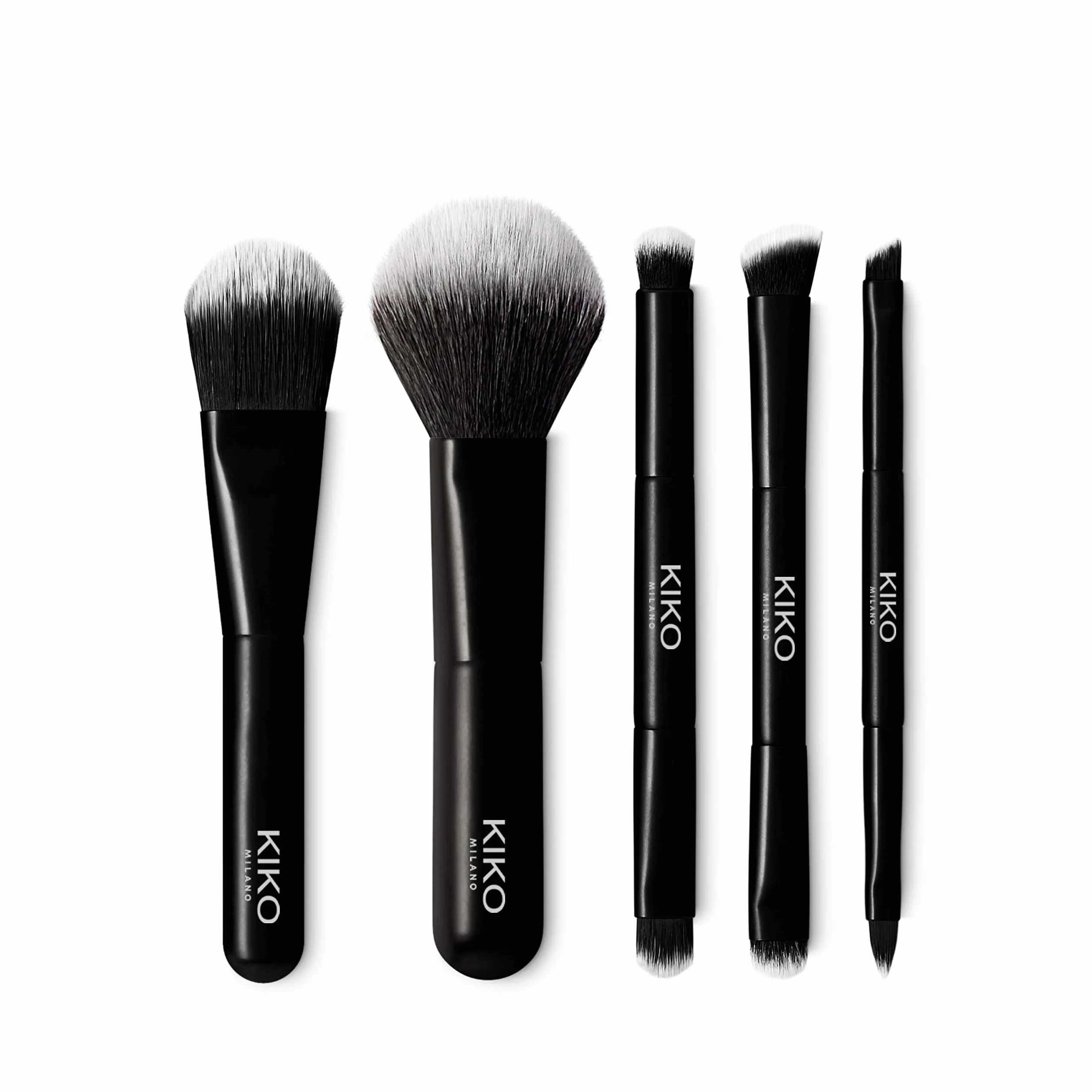 KIKO Milano Travel Brush Set | Kosmetyczka podróżna z 5 profesjonalnymi pędzlami