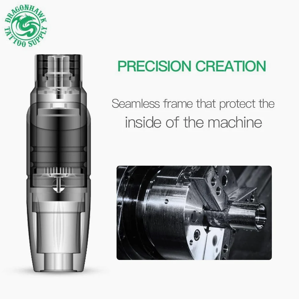 Mast P10 Rotary Tattoo Pen Machine Microblading Pen Style Tattoo Machine for Eyebrows, Lips, Eyeliner Tattoo, Gray
