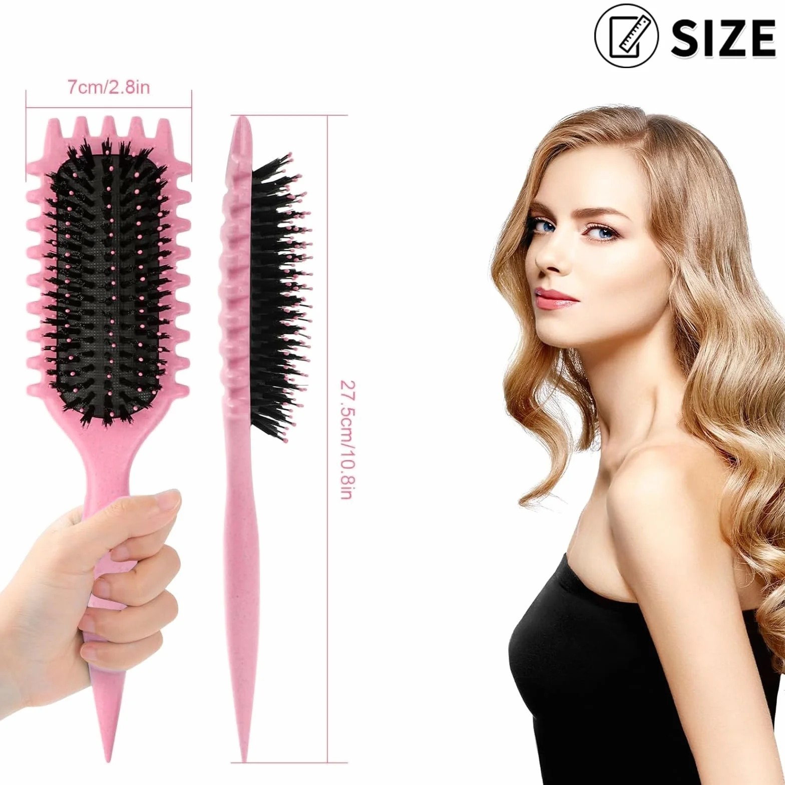 Bounce Brush Curly Hair Styling szczotka do loków Define Curl Defining