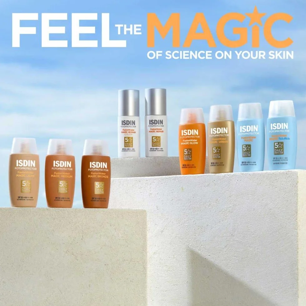 ISDIN Fusion Water Color Light SPF 50 kolorowy krem przeciwsłoneczny do twarzy 50 ml