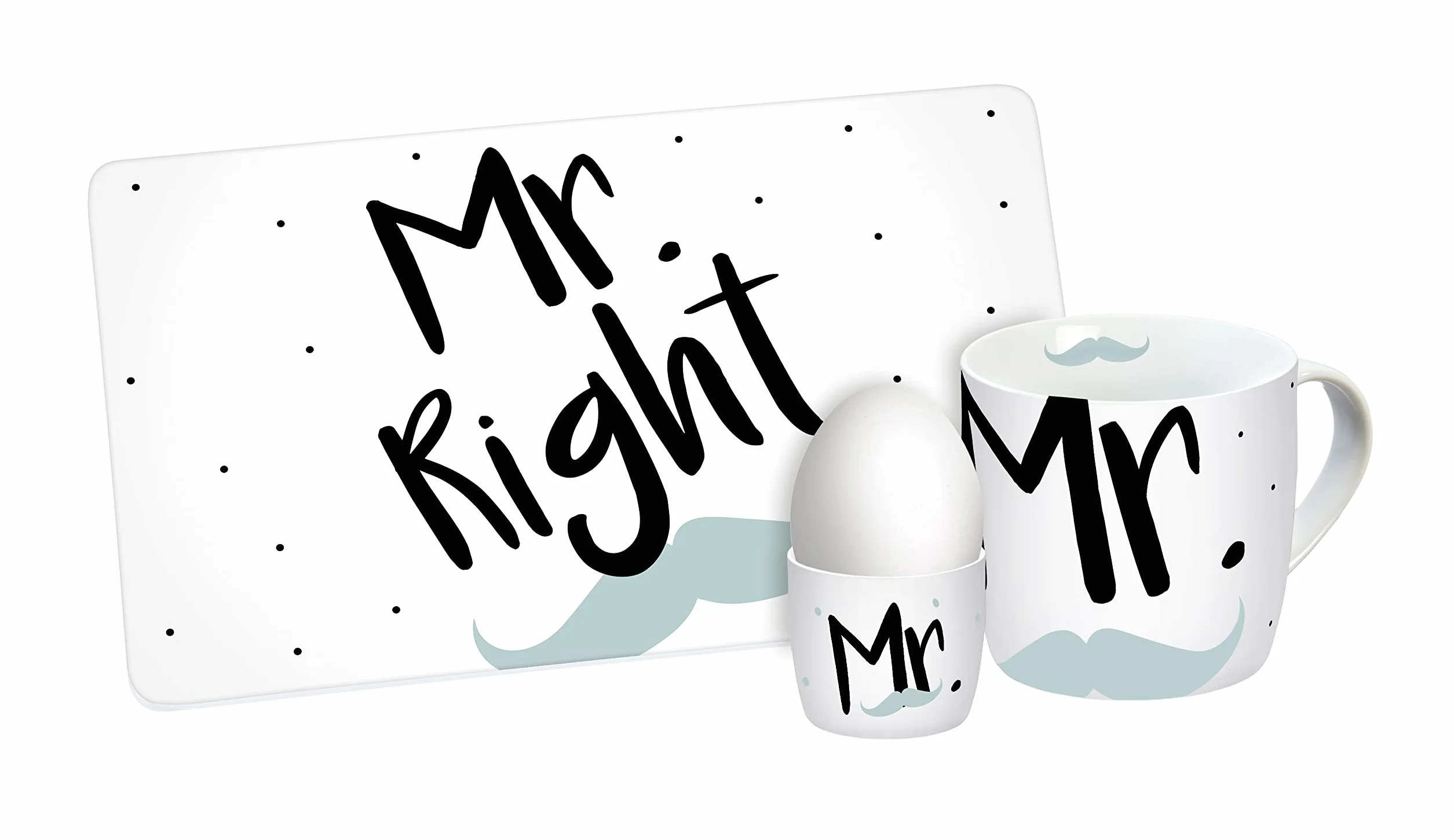 Zestaw śniadaniowy Mr. Right 3-częściowy
