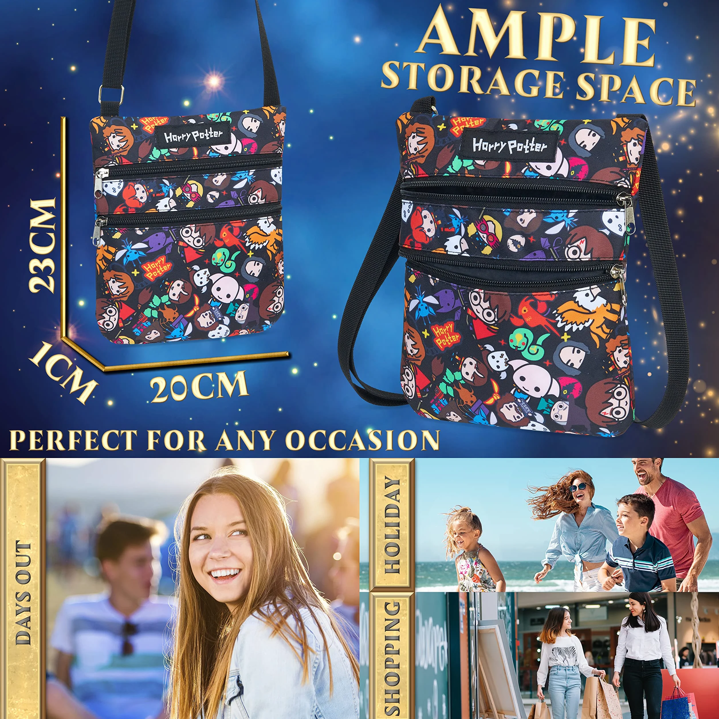 Harry Potter Cross Body Bag dla dziewczynek, Harry Potter Prezenty dla dziewczynek