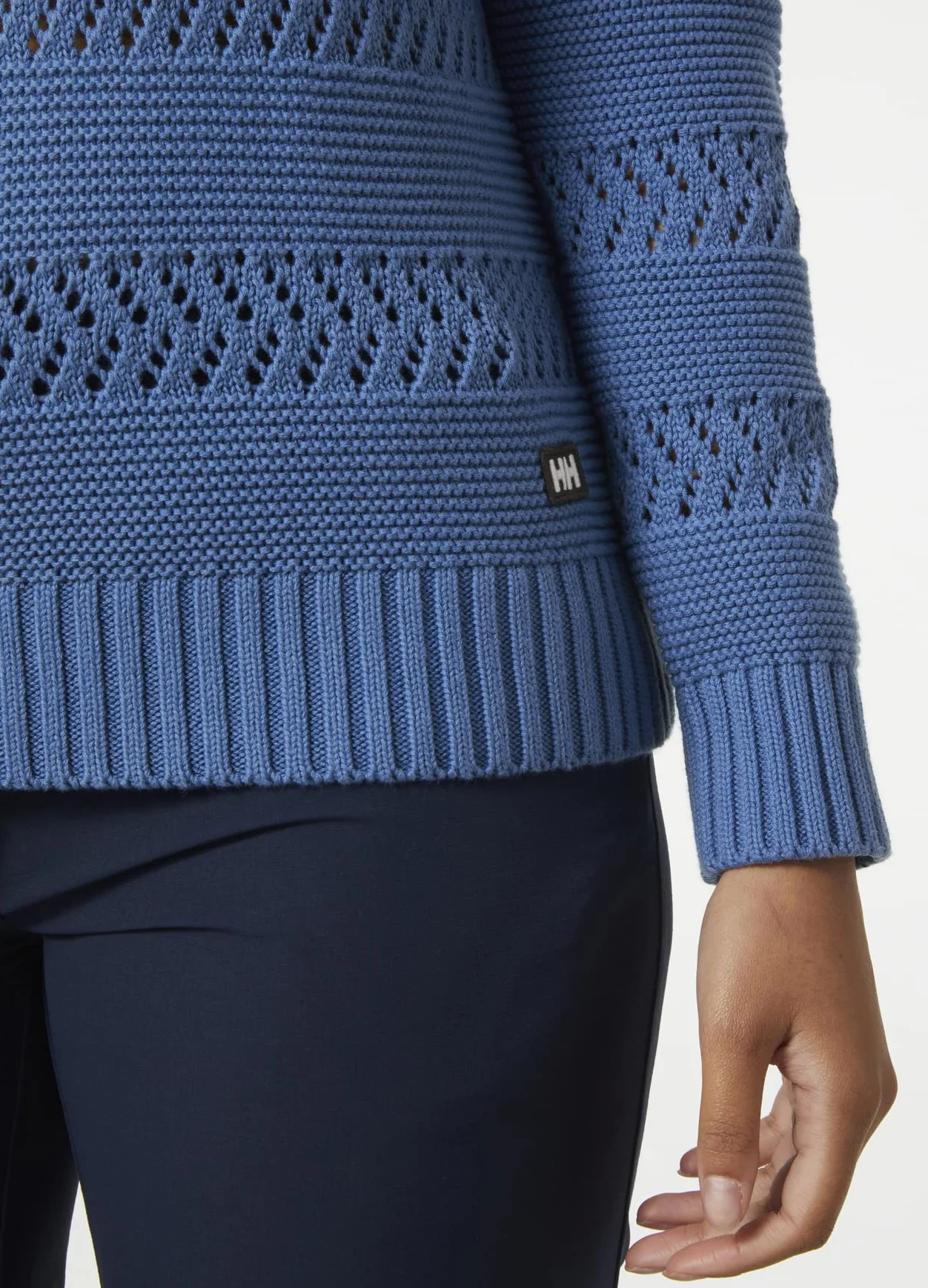 Helly Hansen Damski sweter W Pier Pointelle, azuryt, M, Azuryt, M