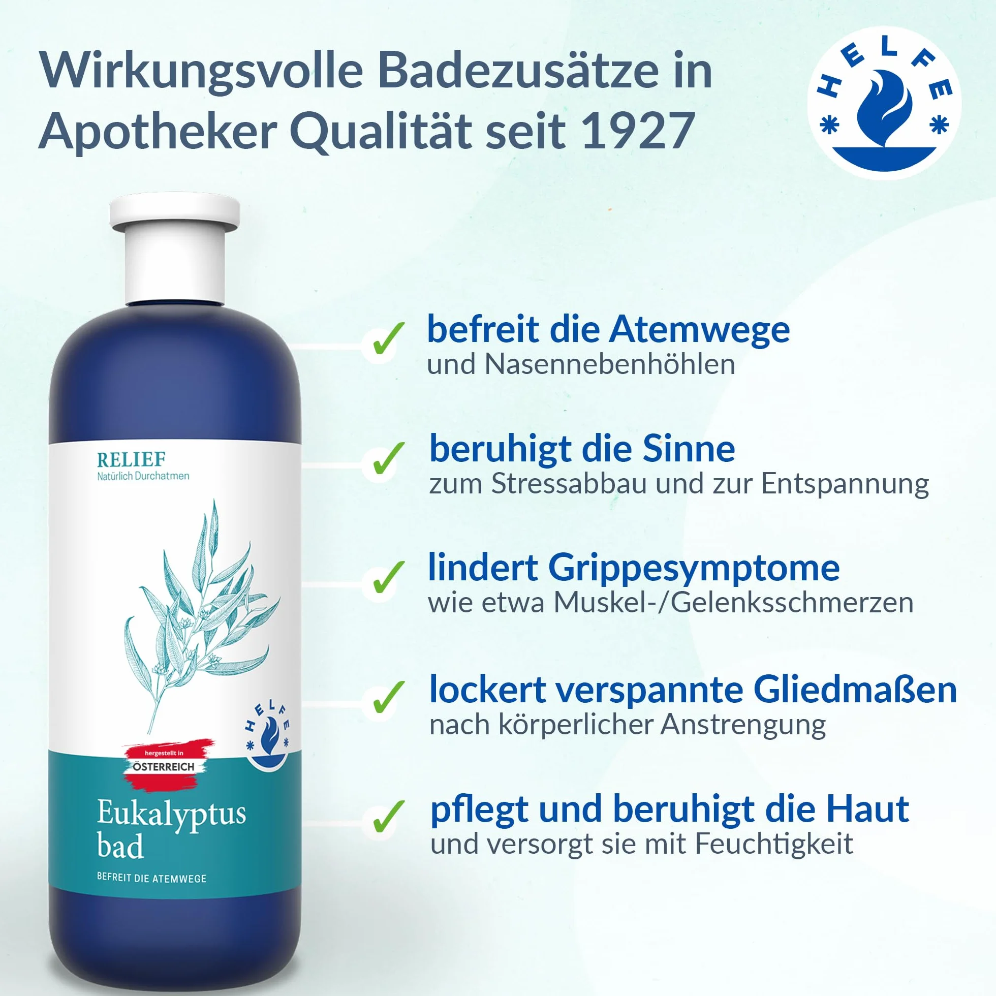 Kąpiel przeciw przeziębieniom (200 ml) – bardzo skuteczna kąpiel eukaliptusowa do łagodzenia objawów kataru – uwalnia drogi oddechowe – receptura farmaceutyczna z Austrii