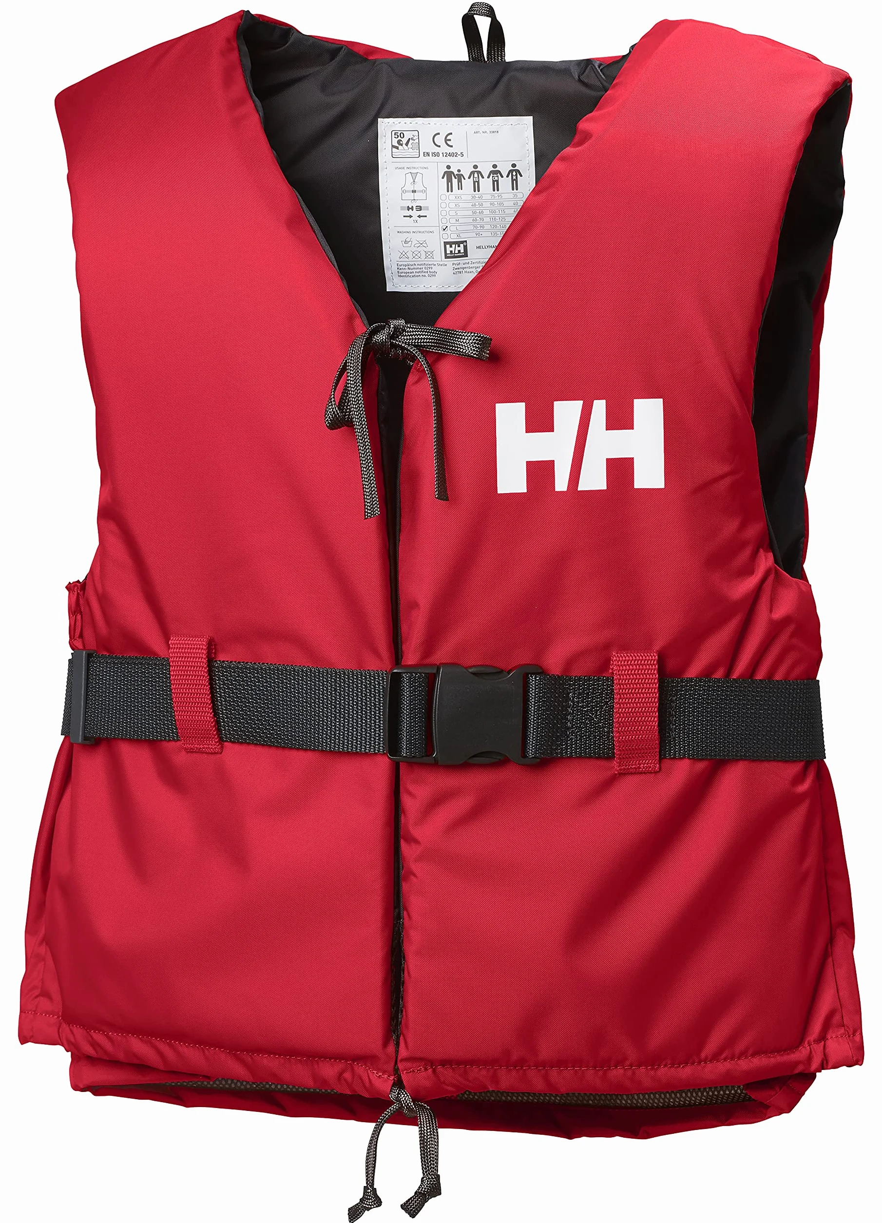 Helly Hansen Mężczyźni Sport Ii 33818 Kamizelka Ratunkowa, Czerwony, 70/90 Kg