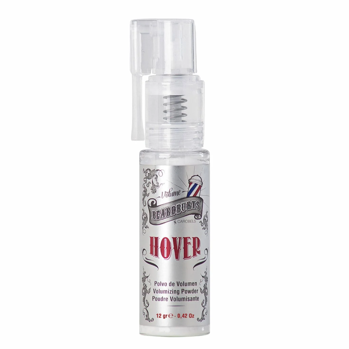 Beardburys Puder do stylizacji włosów Hover dla mężczyzn, matowy, nadaje objętość i teksturę, długie, naturalne uniesienie nasady, cienkie włosy, brak produktu, 12 g