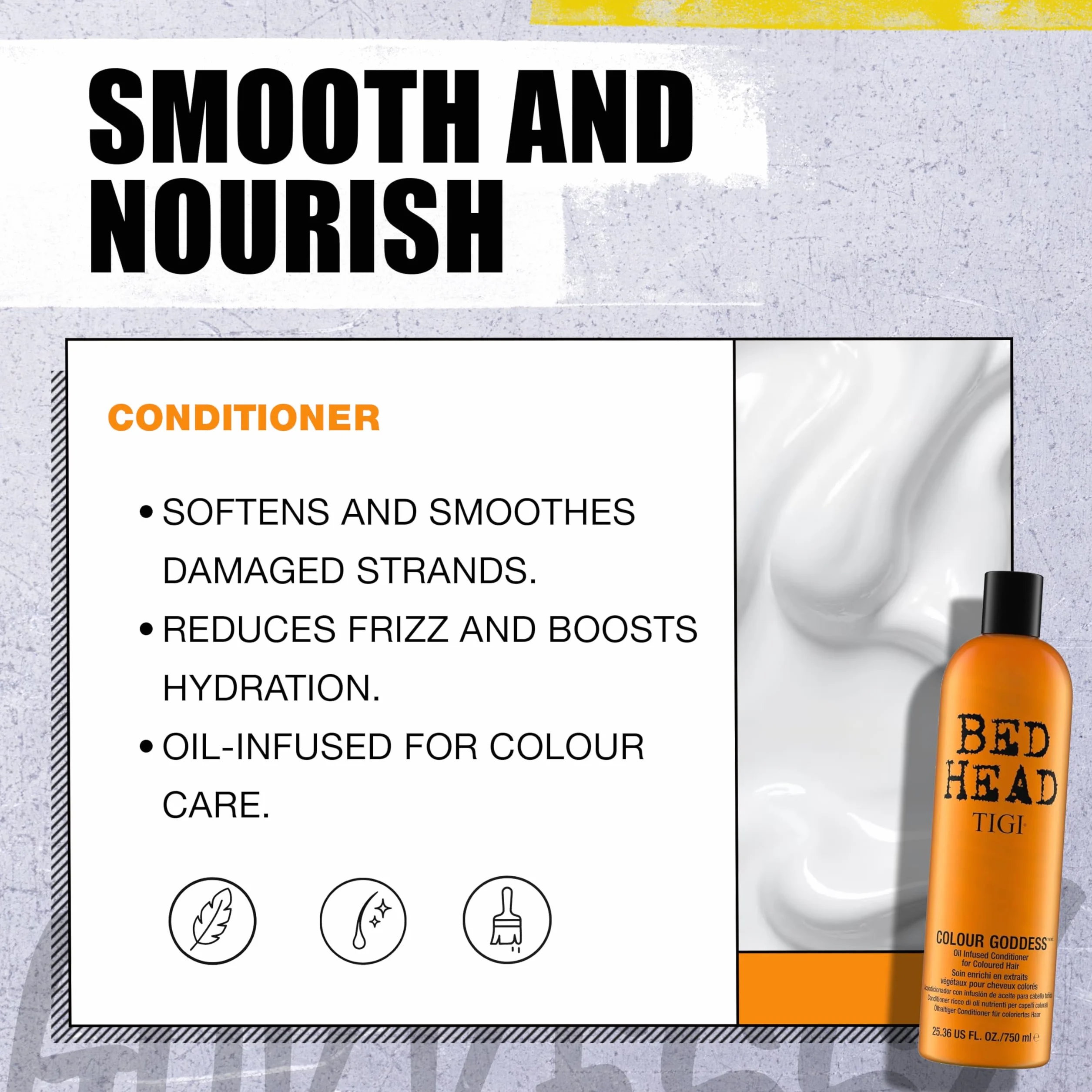 Tigi Bed Head Colour Goddess, Szampon i Odżywka do Włosów Farbowanych, 2 x 750 ml