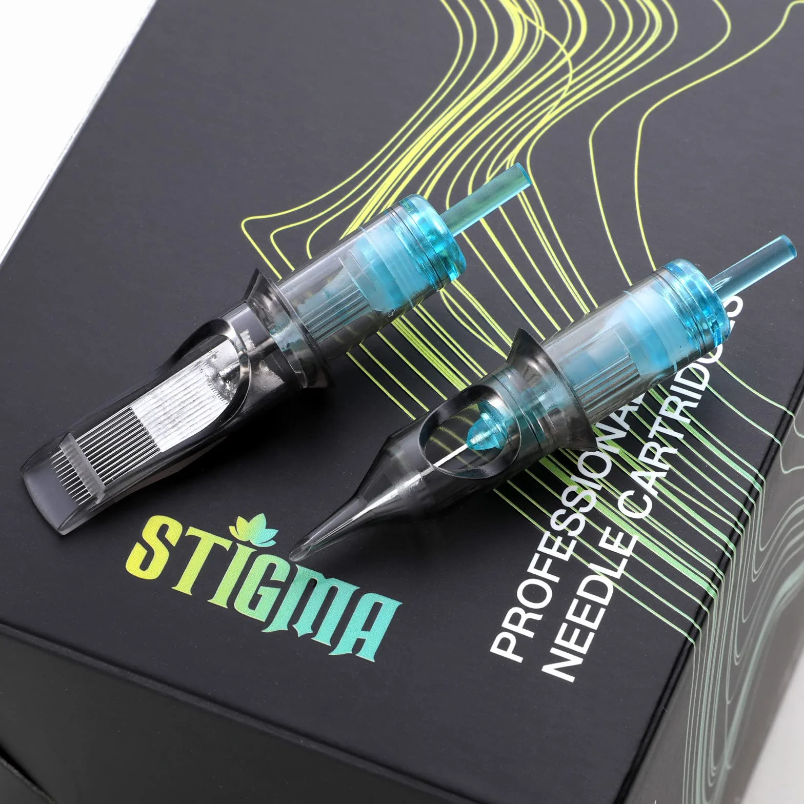 STIGMA 50 sztuk kartridży do tatuażu jednorazowych igieł # 10 Bugpin Round Liner Cartridge 3RL 5RL 7RL 9RL 11RL EN02B-50KIT-R