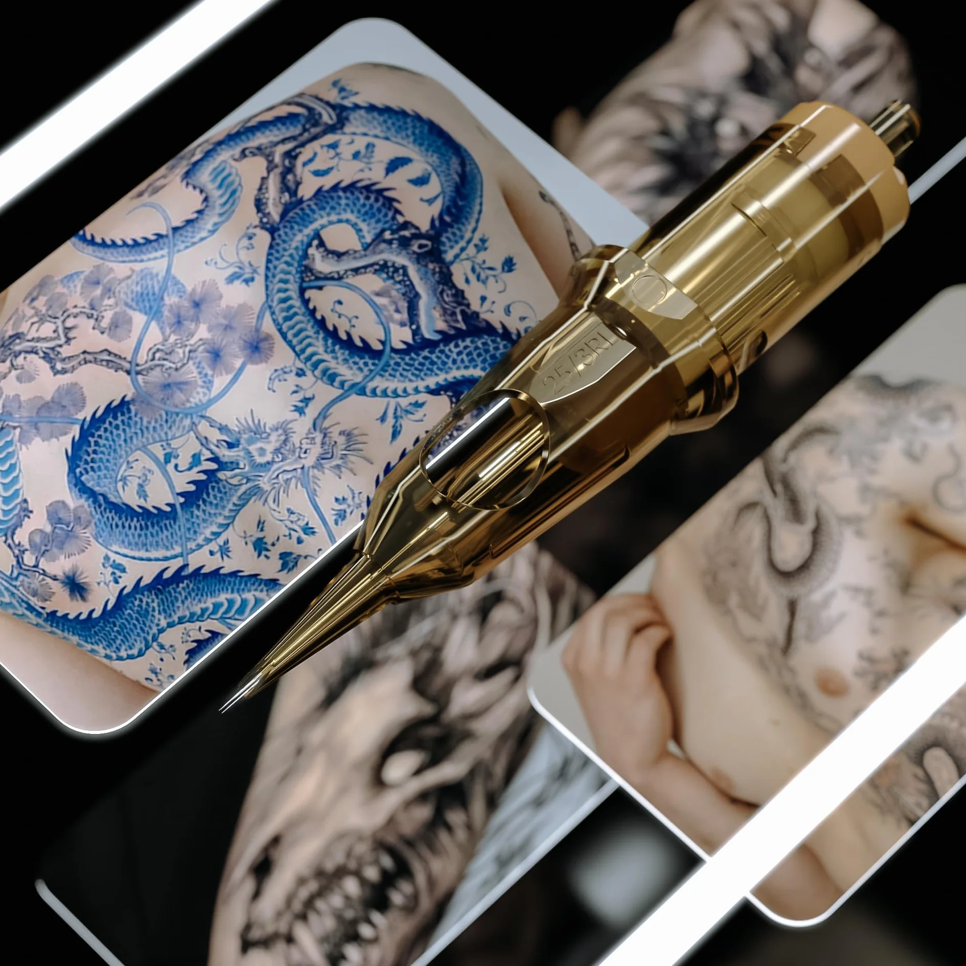 Kwadron Tattoo Cartridge System Round Liner Long Taper 0,25 mm 1RL 3 RL 5RL 7RL 9RL 13 RL (1RL) 20 pcs (25/7RL (20pcs))