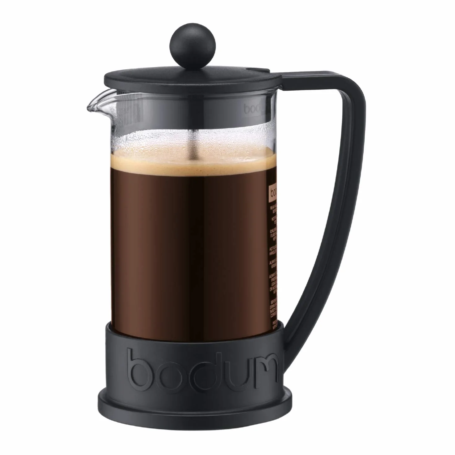 Bodum 1503-10 kubek do ekspresu do kawy, szklany kubek – 3 filiżanki, przezroczysty (pojemność: trzy filiżanki, 0,35 l, 12 oz)