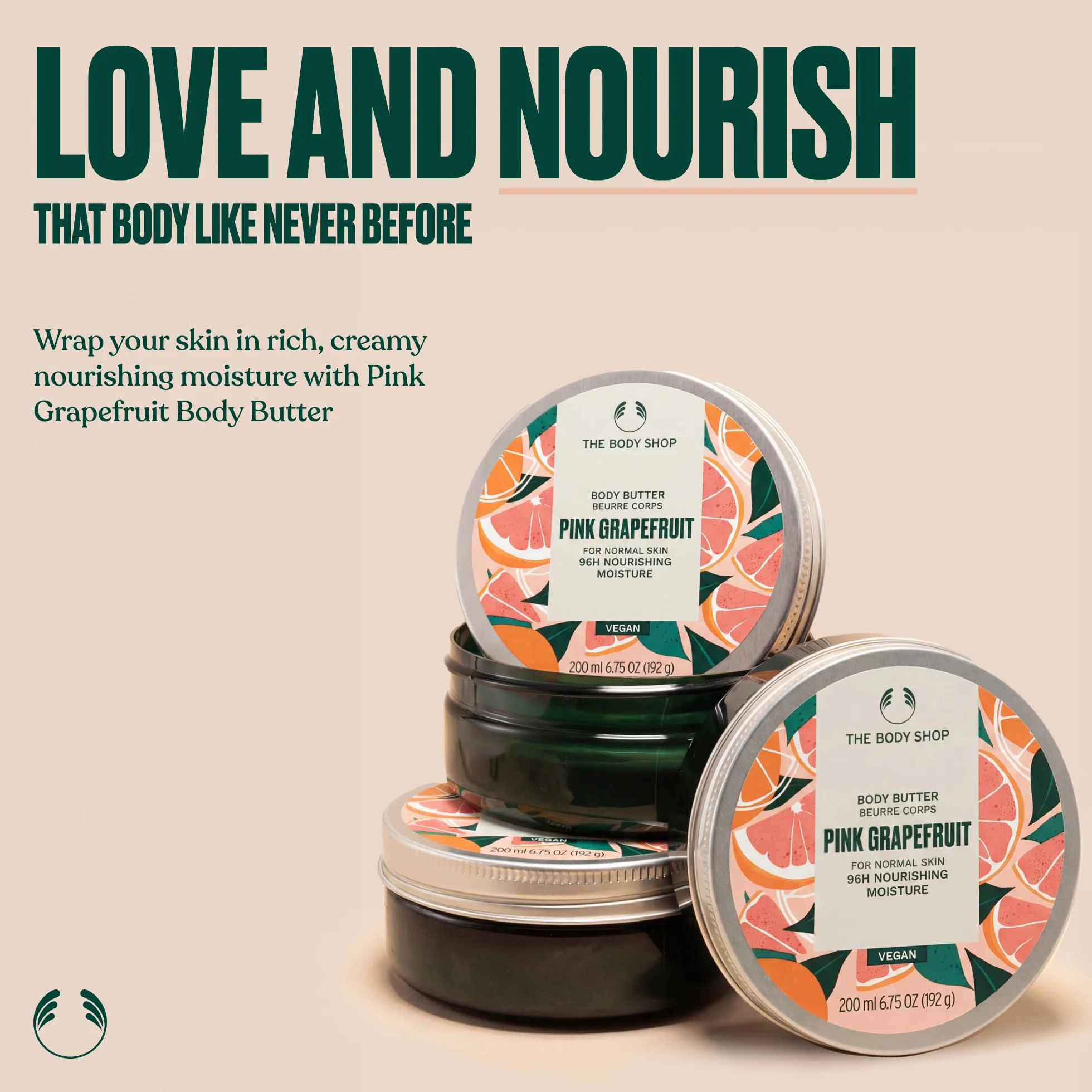 The Body Shop Masło do ciała, uniseks, różowy grejpfrut, 200 ml, 1 opakowanie (1 x 200 ml)