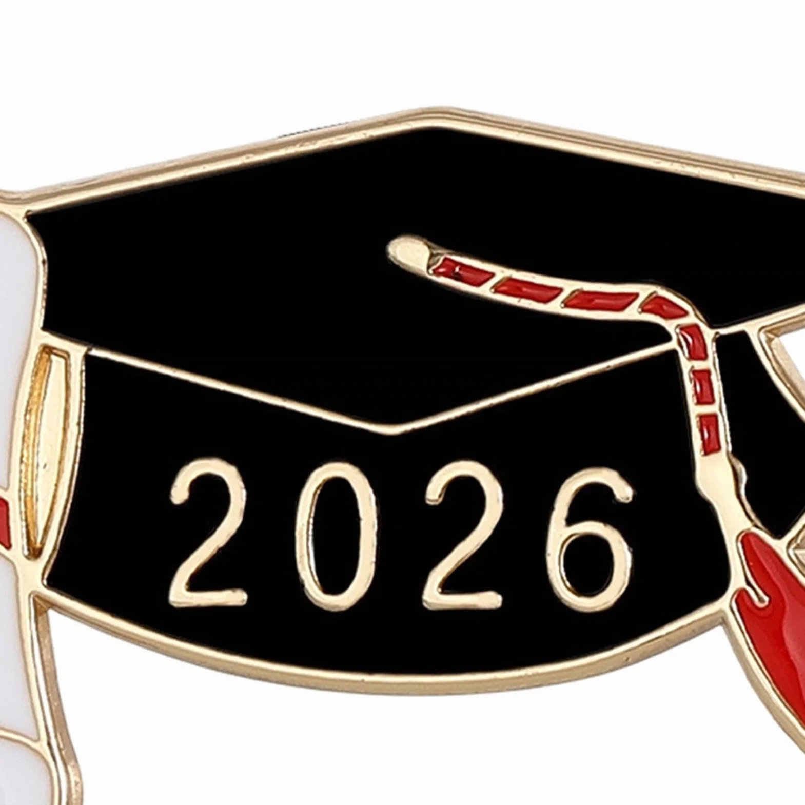 Generic Graduation Brooch Pin, Grad Lapel Badge, 2026 Grad Pin, Gold Metal Brooch, Stylish Graduation Accessory for Teacher School Student High School College Collar Shawl Sweater Coat