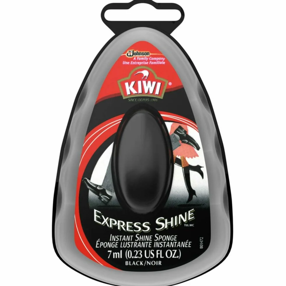 Kiwi Express Shine gąbka do butów, 3 x 7 ml