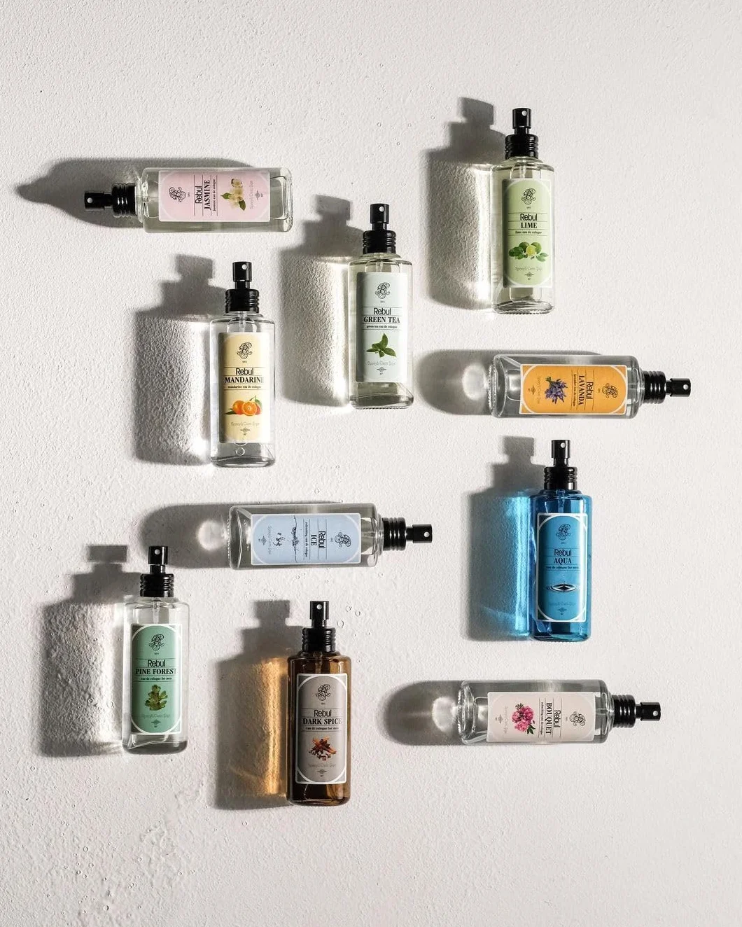 Rebul Dark Spice Eau de Cologne woda kolońska dla mężczyzn, szklana butelka 100 ml, woda kolońska, woda do golenia dla mężczyzn i kobiet
