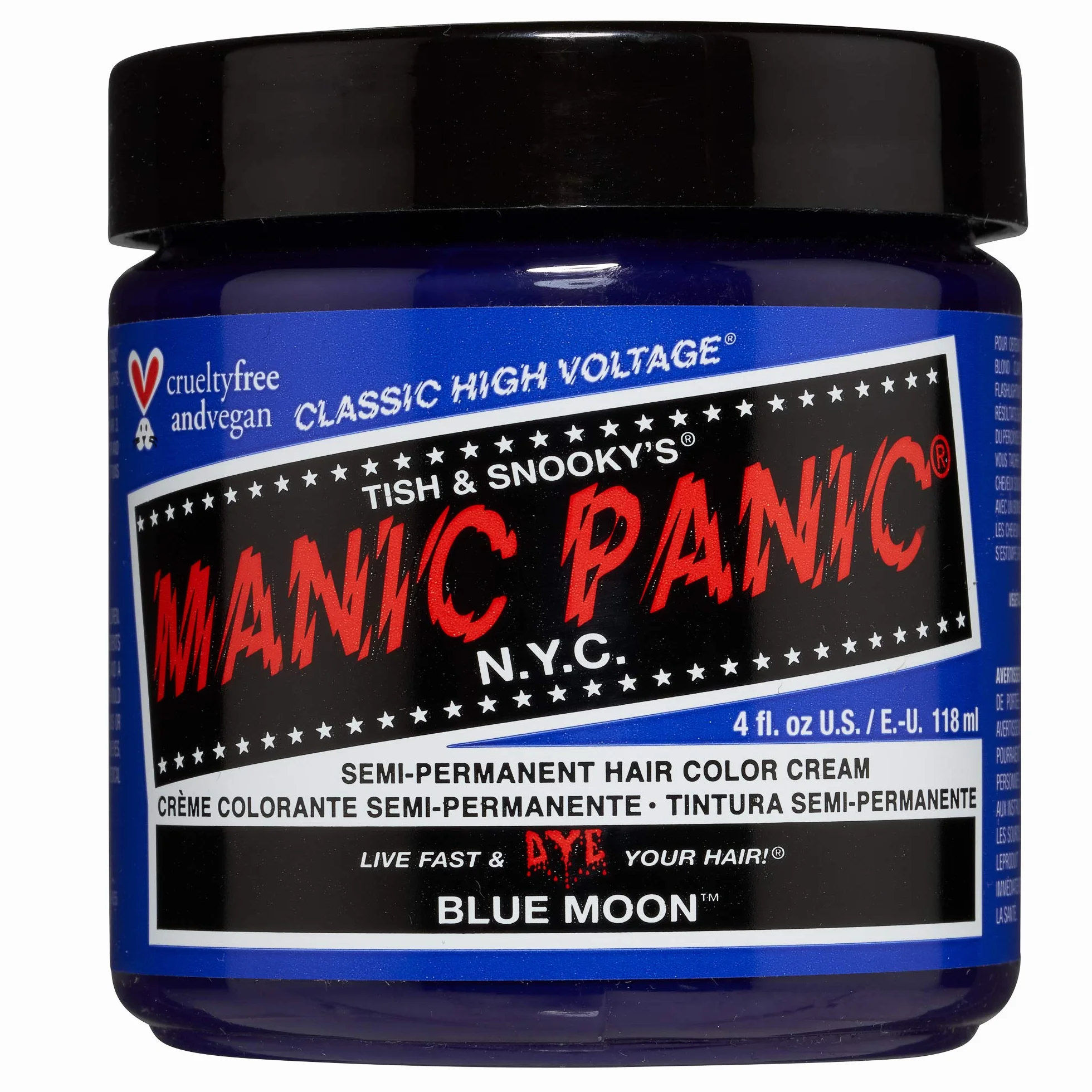 Manic Panic Classic Cream Półtrwała Farba do Włosów, Blue Moon, 118 ml