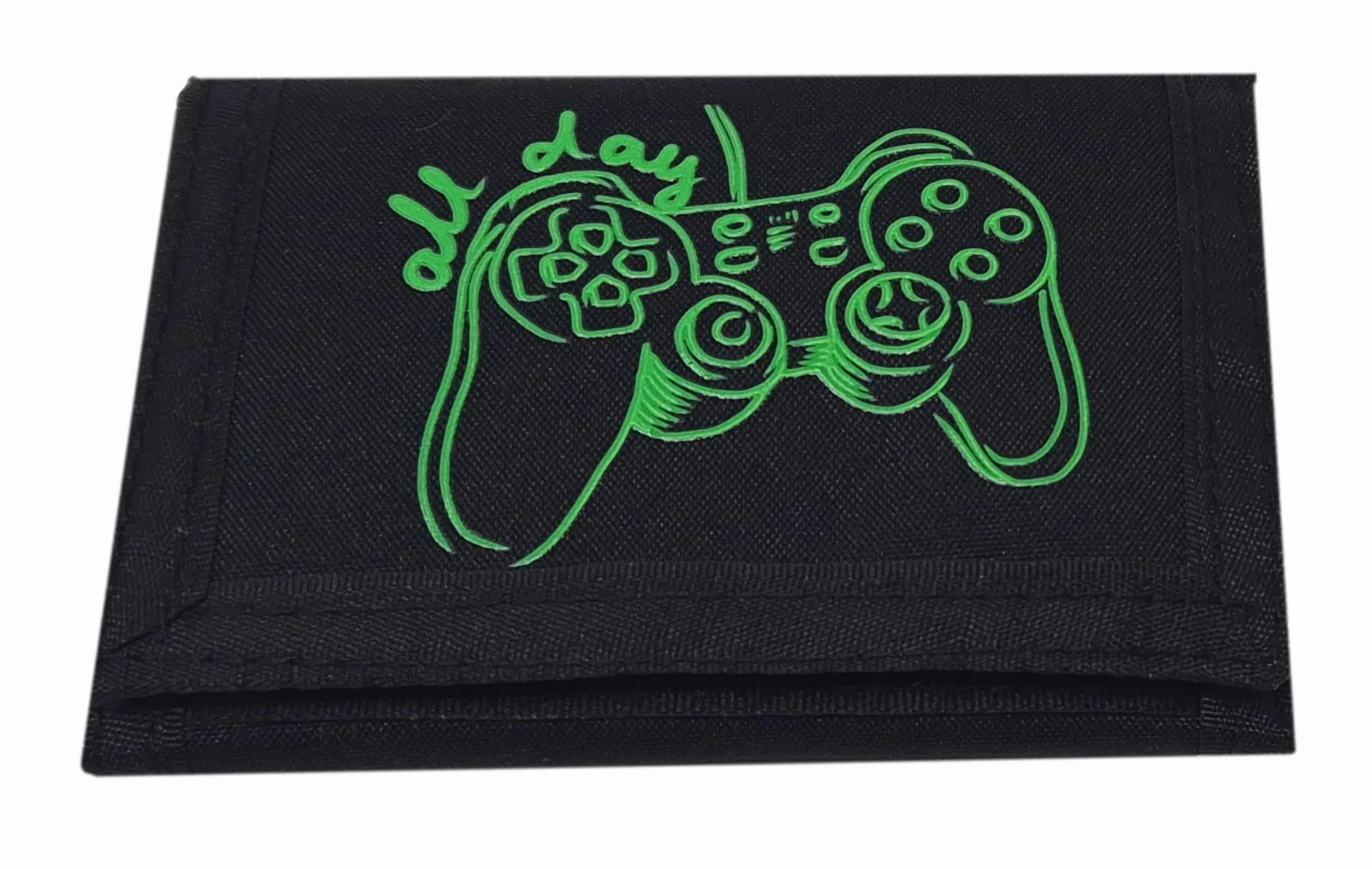 Theonoi świetny pomysł na prezent konie / portfel dziecięcy / portfel / portfel / portfel, Gamer Black, 9 x 13 cm, pasek
