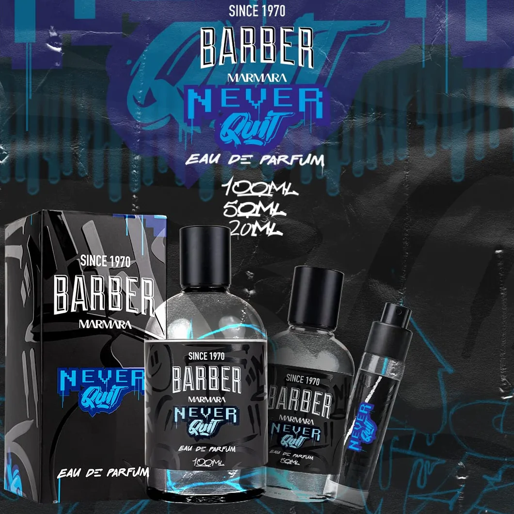BARBER MARMARA NEVER QUIT Eau de Parfum Natural Spray męski - intensywny długotrwały zapach drewna