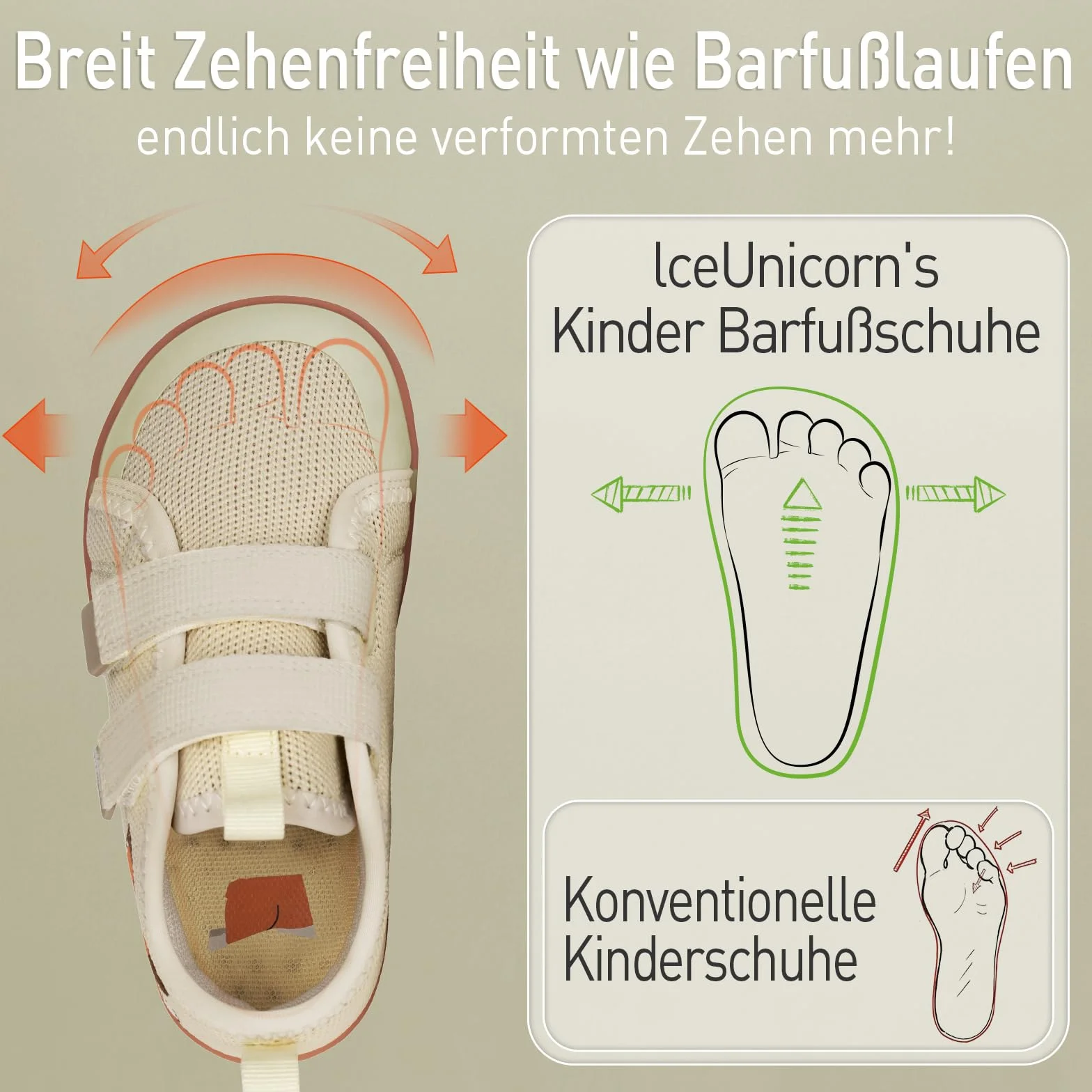 IceUnicorn Dziecięce buty do chodzenia boso, szerokie palce, dla chłopców i dziewczynek, minimalistyczne buty do biegania w terenie