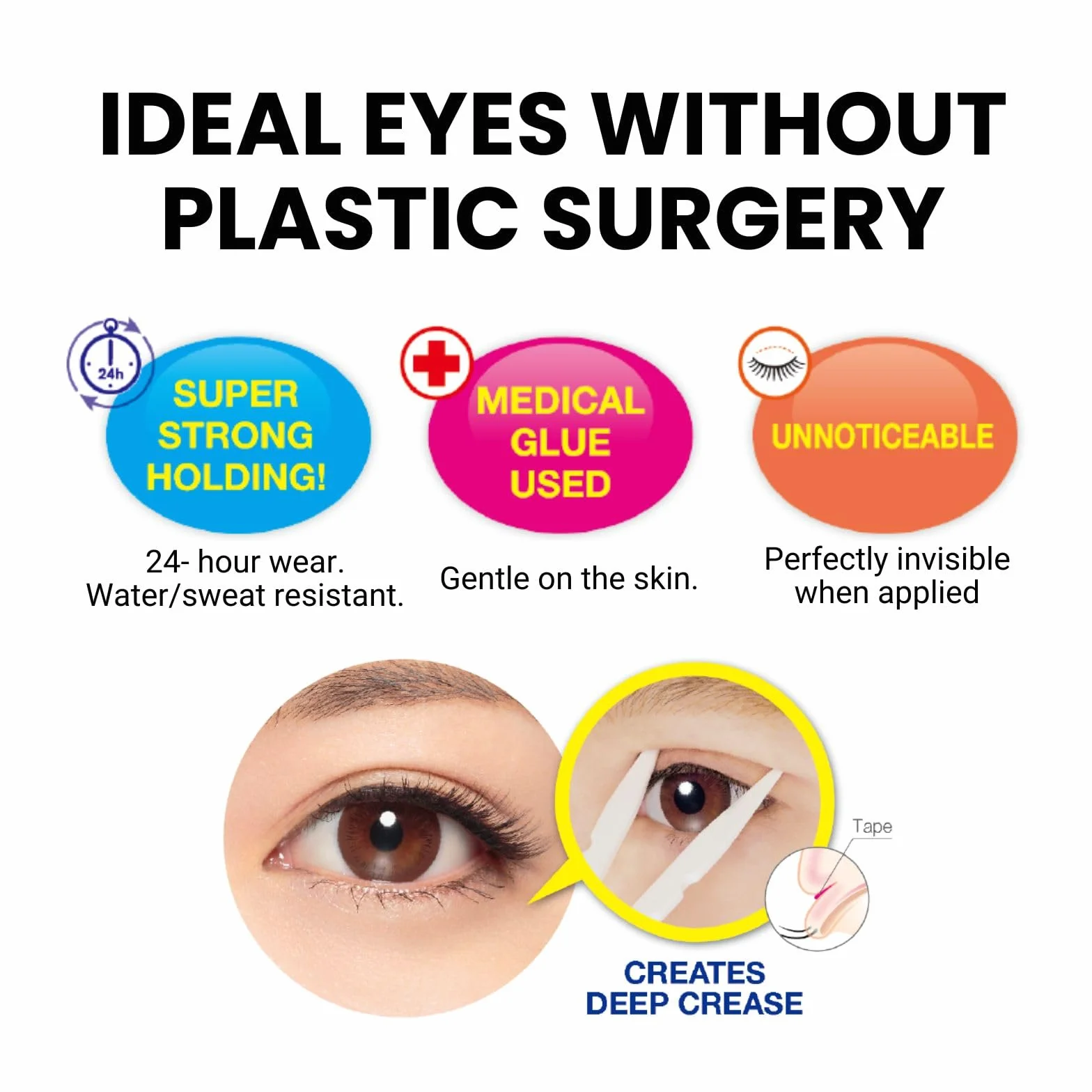 D.U.P 120 Piece Wonder Eyelid Tape Extra Eye Makeup, 1.1 Ounce