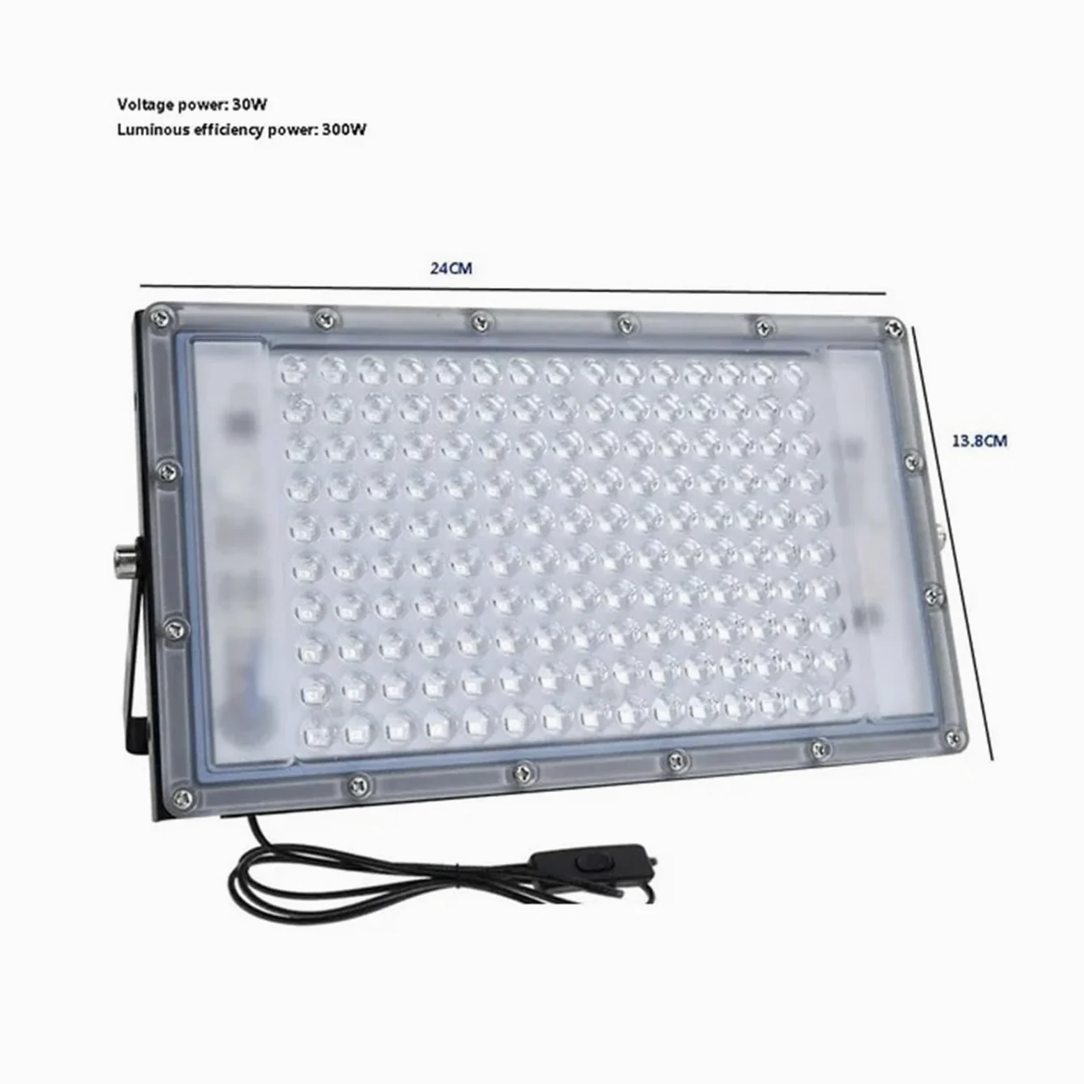 100W 300W LED Blacklight 365nm 395nm 405nm Lampa utwardzająca UV Lampa utwardzająca klej bezcieniowy Zielony olej Żywica Obudowa do utwardzania DIY(395nm,300W)