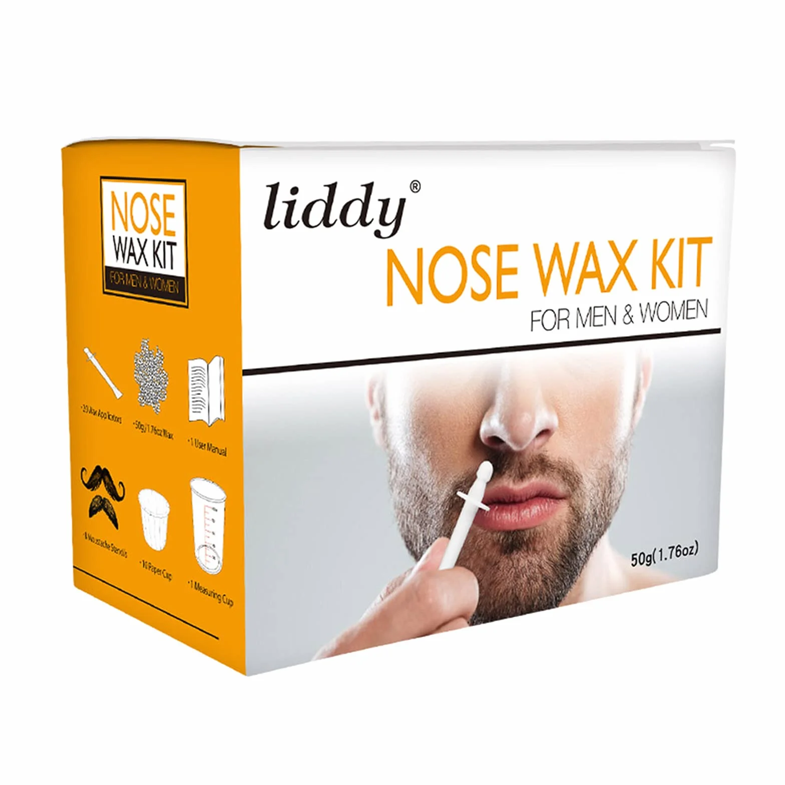 Wosk do włosów w nosie dla mężczyzn i kobiet Zestaw wosku do usuwania włosów w nosie Usuwacz włosów z nosa Wosk do włosów w nosie Nose Wax Set - Bezpieczny Szybki Bezbolesny