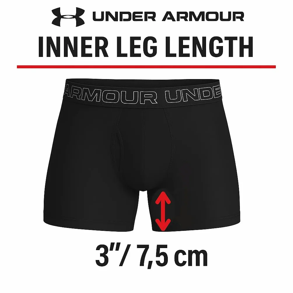 Under Armour Bokserki męskie (3 sztuki), Czarny, 5XL