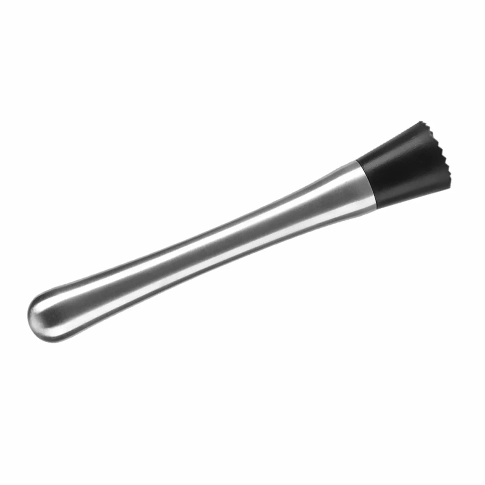 Mieszadło do Koktajli ze Stali Nierdzewnej Bar ze Stali Nierdzewnej Stick Masher Mikser do Owoców do Zestawu Koktajli Zestaw Narzędzi Barowych Narzędzie Barmańskie Srebrny