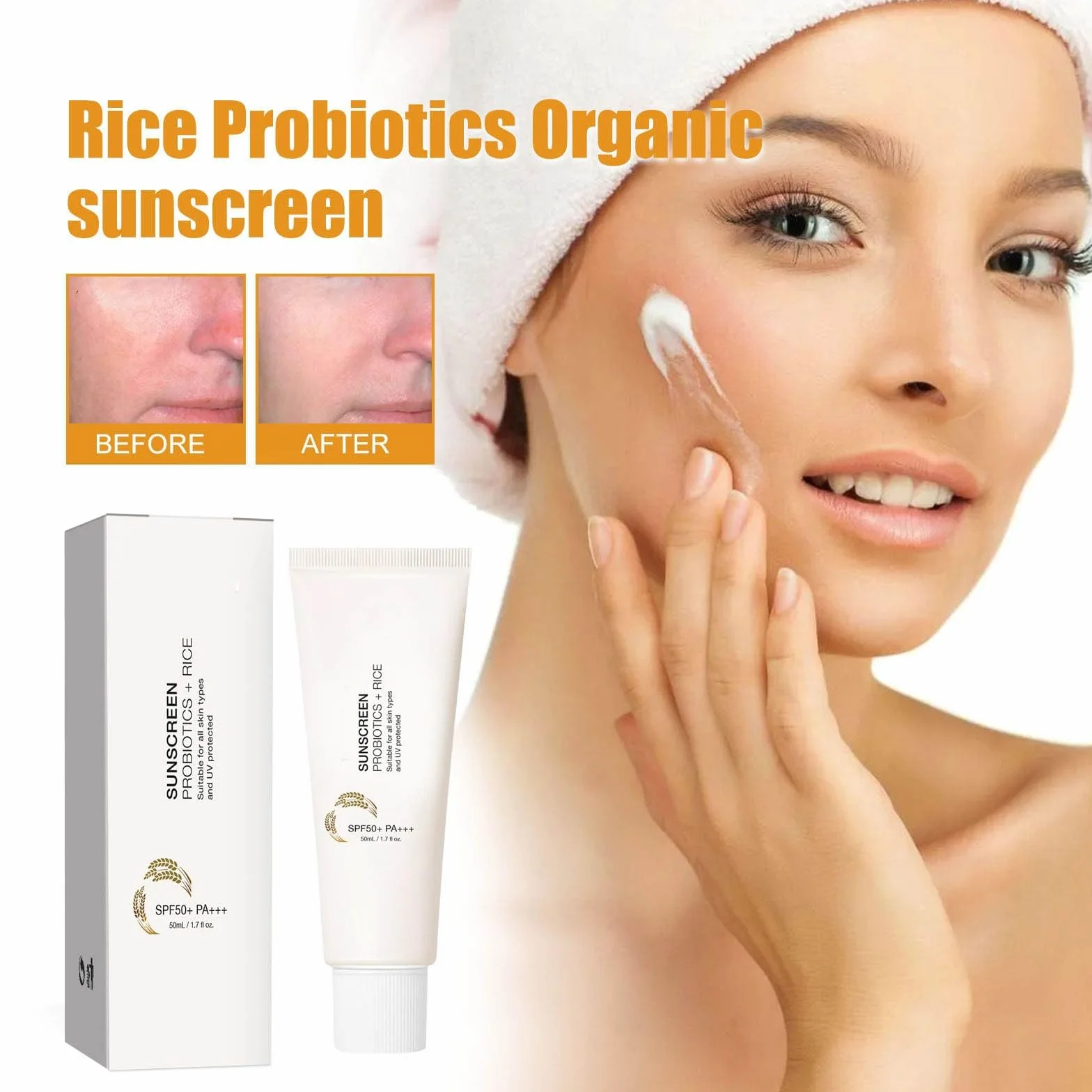Relief Sun Rice Probiotics SPF 50+ PA++++ Sunscreen Korean do twarzy