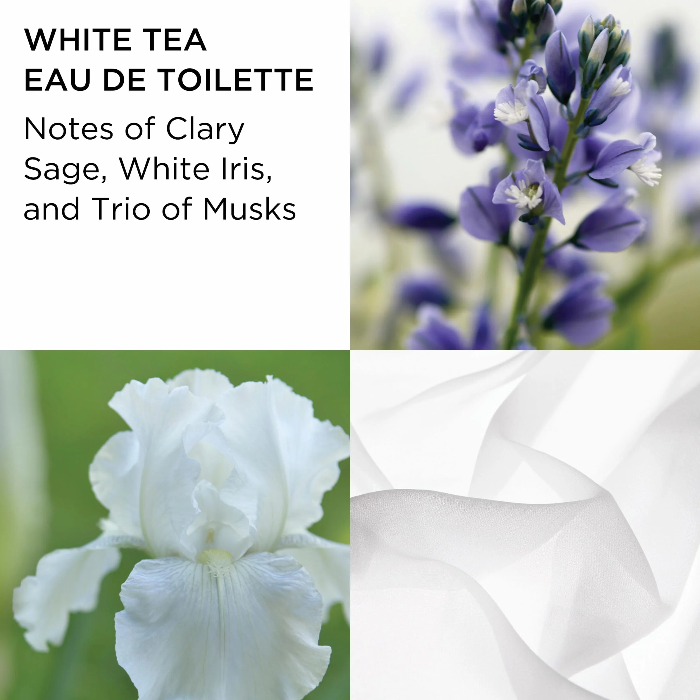 Elizabeth Arden, White Tea, żywy zapach, 3 miniatury po 10 ml, prezent dla kobiet