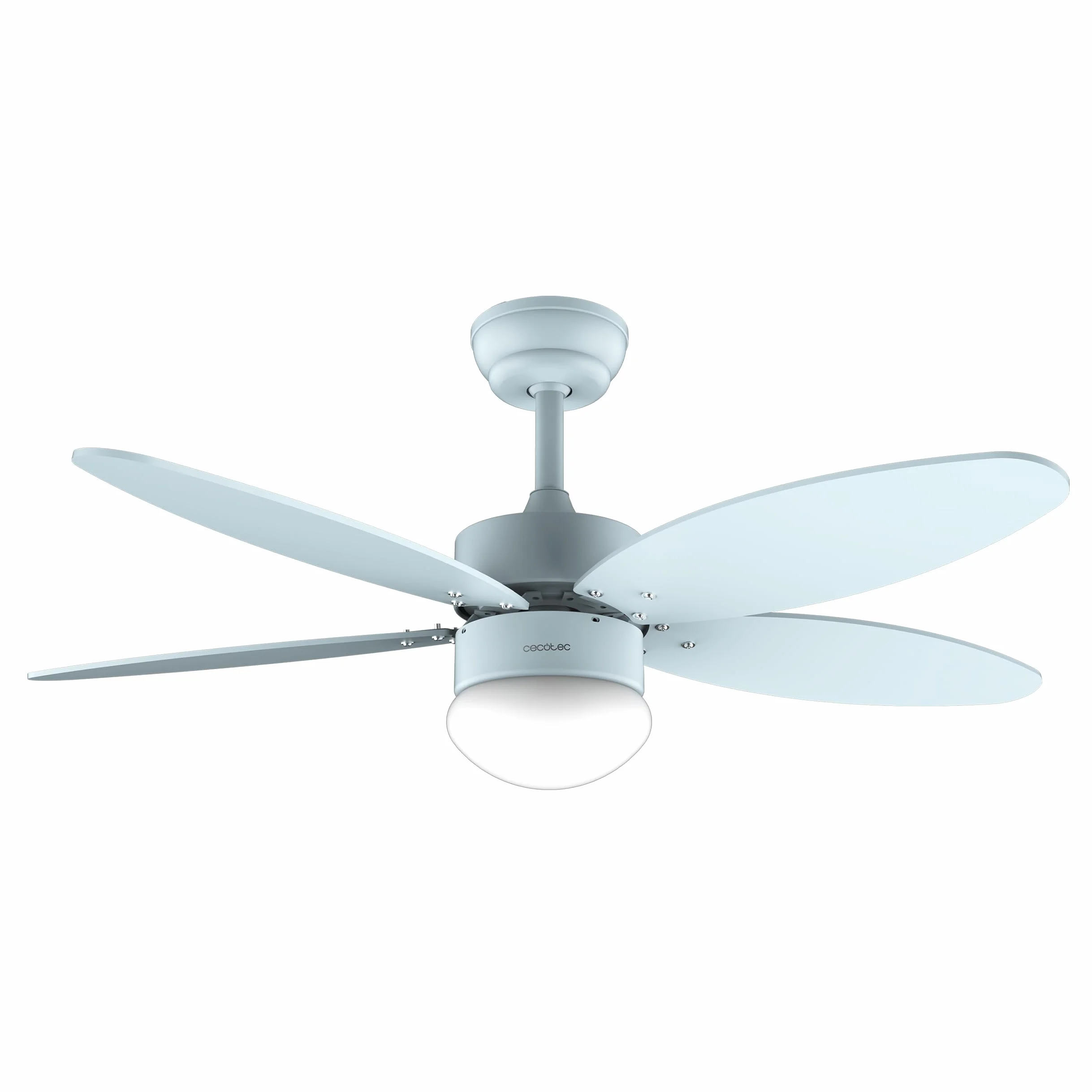 Cecotec - Wentylator sufitowy EnergySilence Aero 4260 Full Sky - 40 W z oświetleniem i źródłem prądu elektrycznego, 42" ze światłem LED, pilotem, timerem, 6 prędkościami i 5 regulowanymi łopatkami