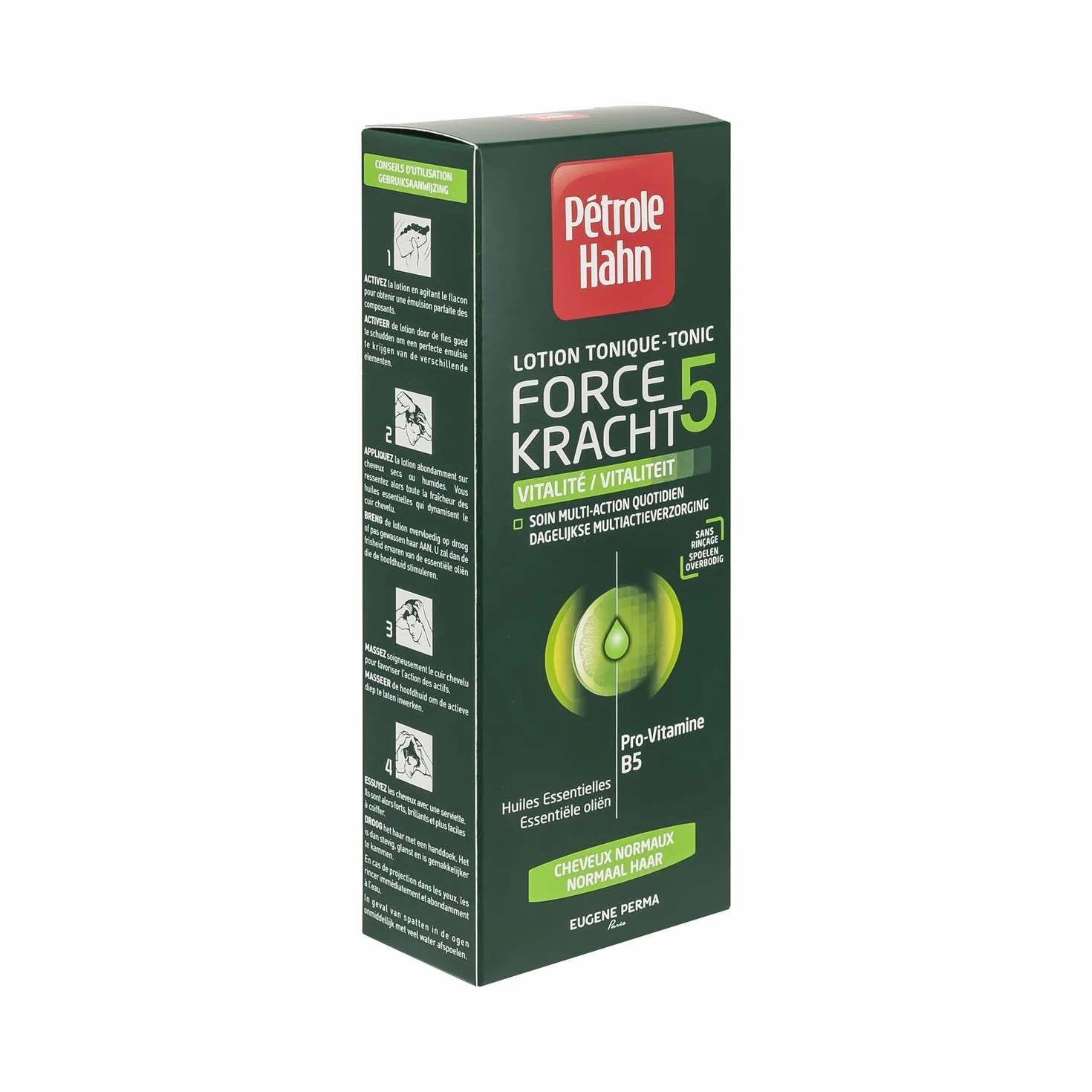 Petrol Hahn Lotion Tonic Force 5 Vitality do włosów normalnych 300 ml 2 sztuki
