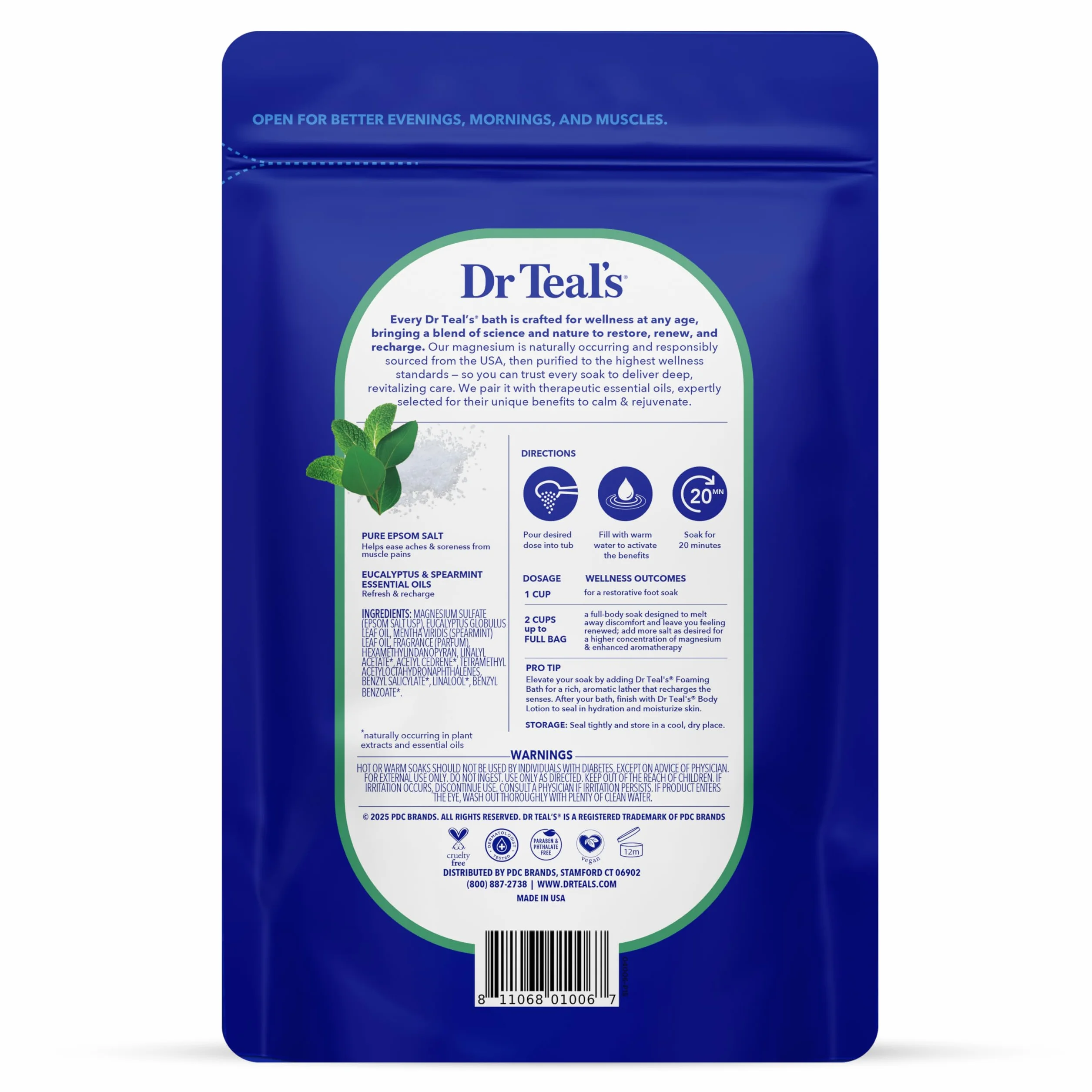 Dr Teal's Epsom Sole Eukaliptus 1,4 kg