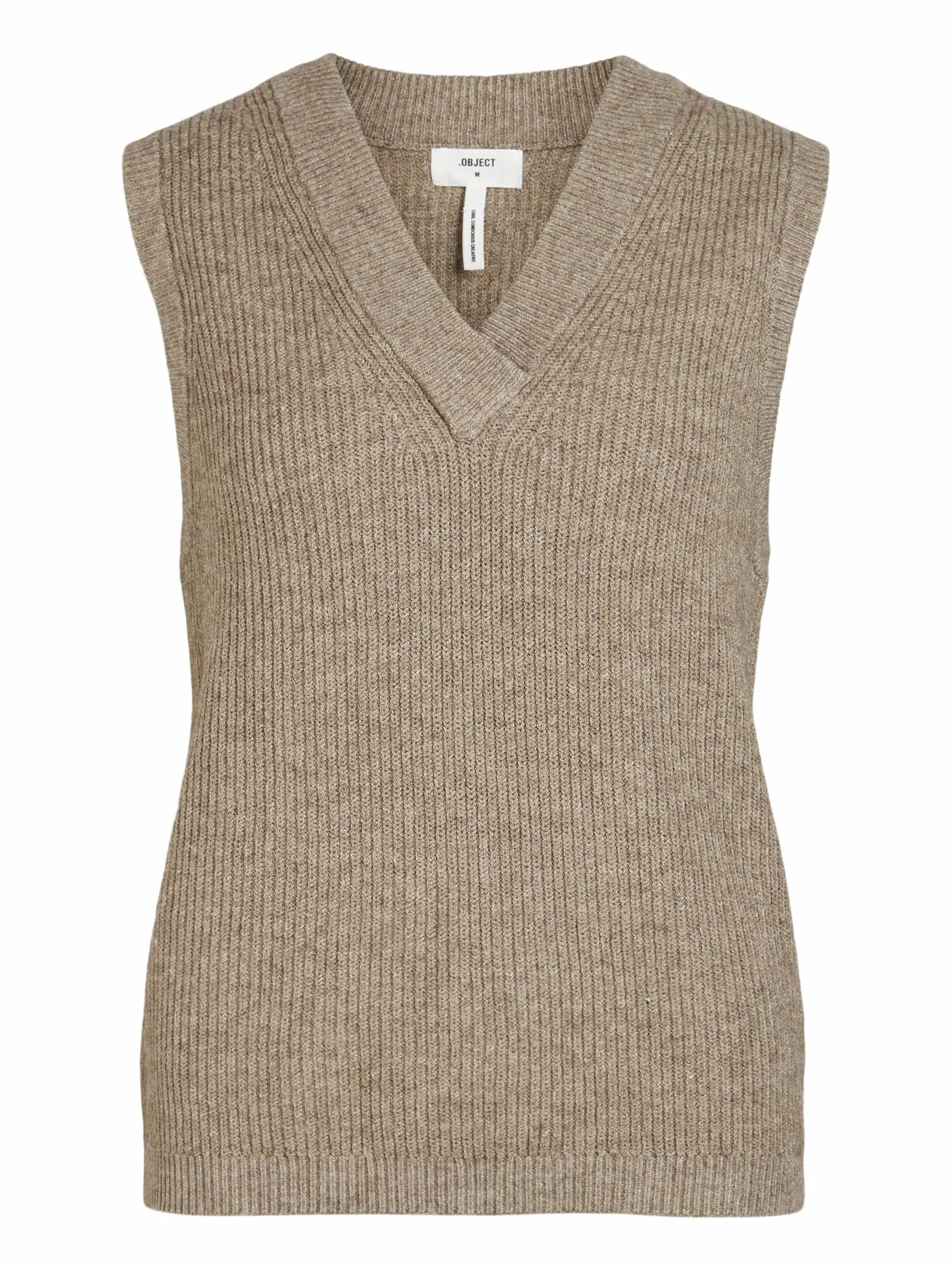 Object Kamizelko sweter Kobiety Objmalena S/L Knit Waistcoat Noos
