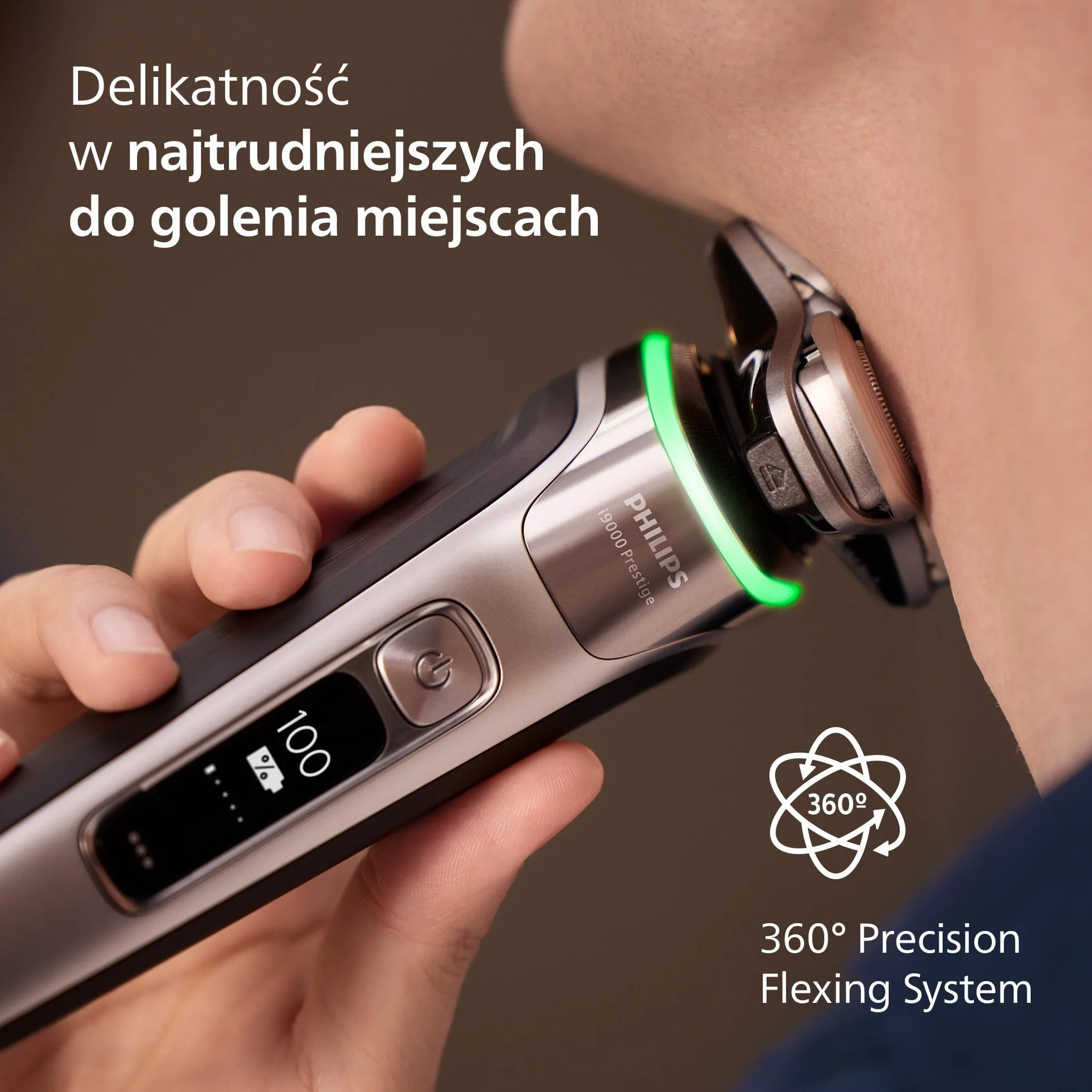 Philips Shaver i9000 Prestige golarka elektryczna Skin IQ Triple Lift Cut SteelPrecision 360º XP9205/30