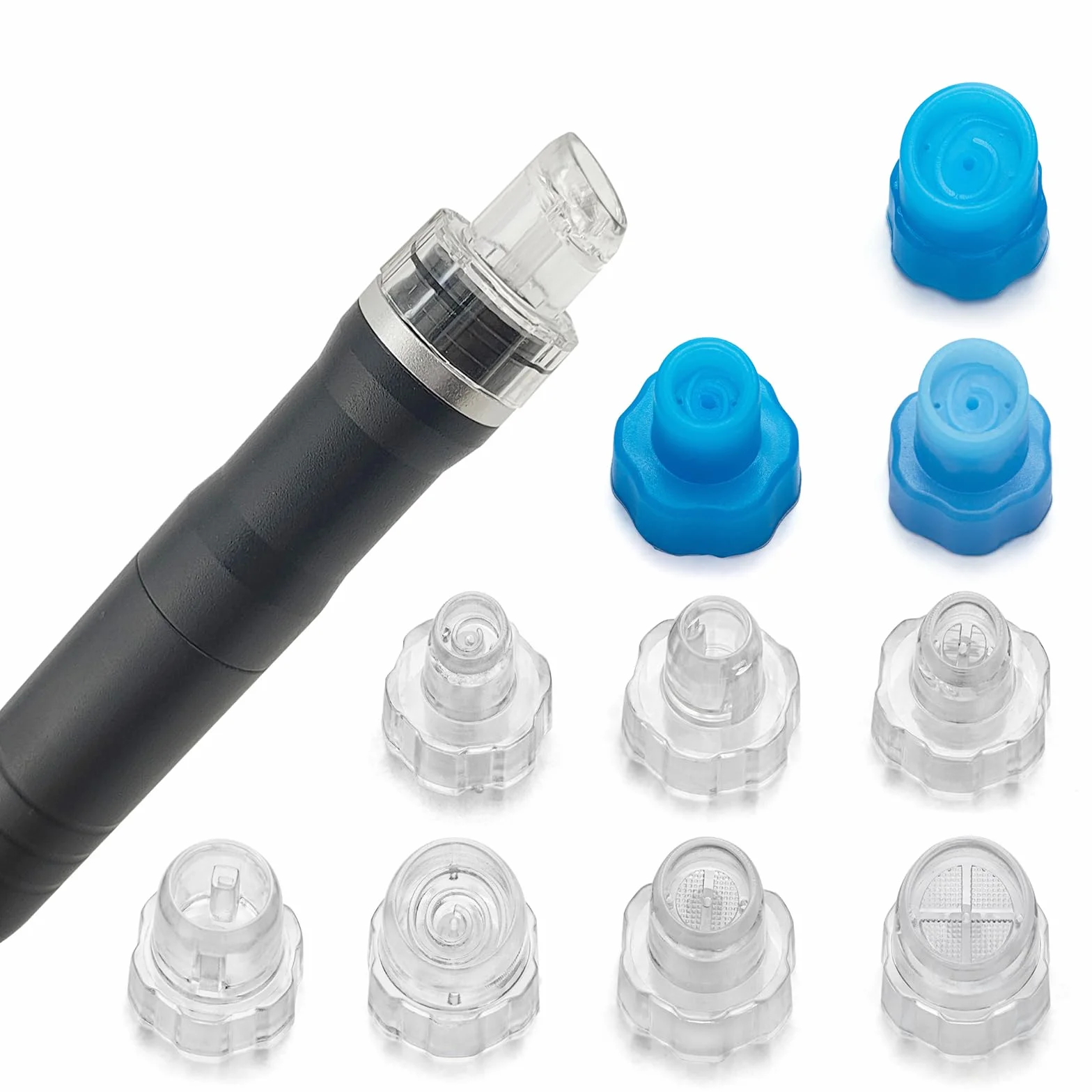 Hydrafacial Wymiana końcówek Porady kosmetyczne Vortex P?askie końcówki do peelingu wodnego Aqua Peel Hydrofacial Parts plastikowe lub silikonowe 10 sztuk Elitzia ETAF133T
