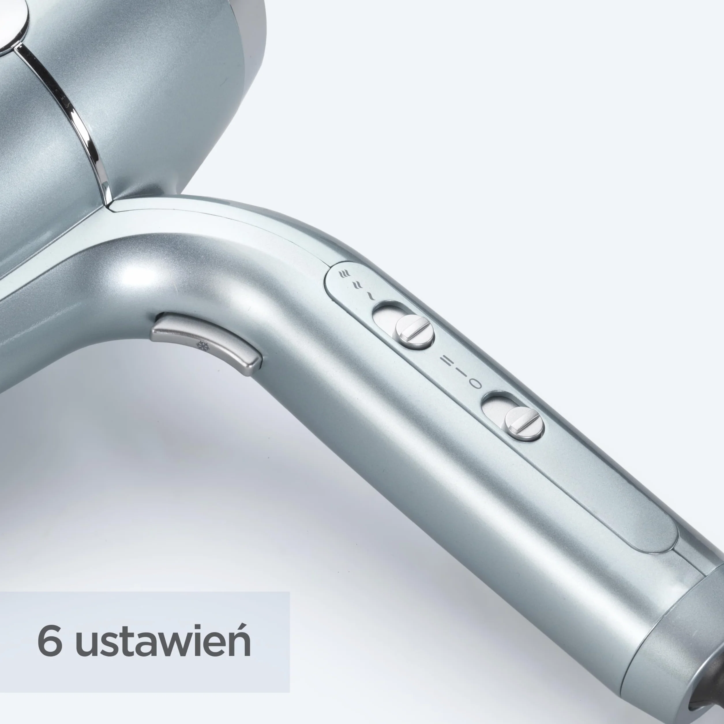 Suszarka BaByliss Hydro‑Fusion z Dyfuzorem – Profesjonalna suszarka jonowa 2100 W, technologia plazmowa dla połysku, lekka konstrukcja, 3 temperatury & 2 prędkości, niebieska, D773DE