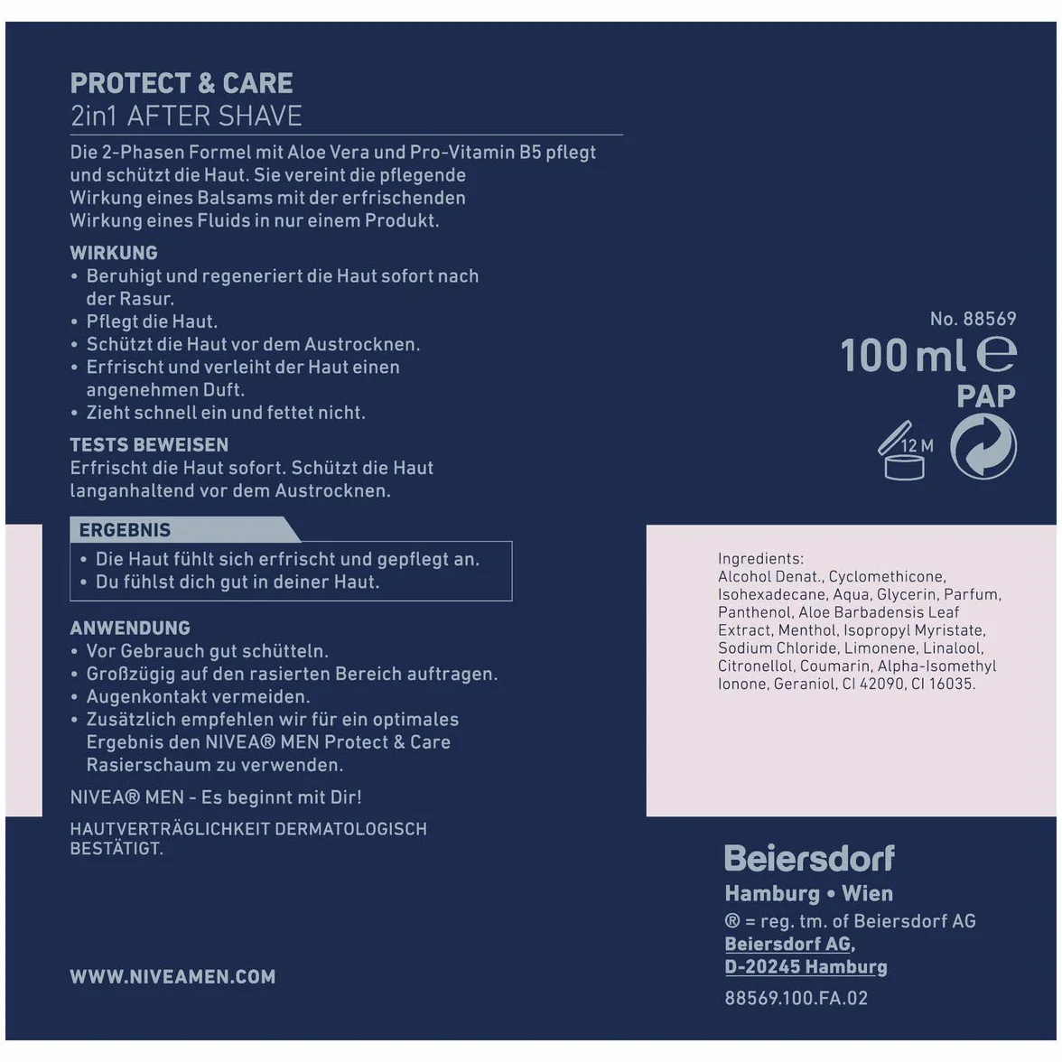 Balsam do golenia Nivea 2 w 1