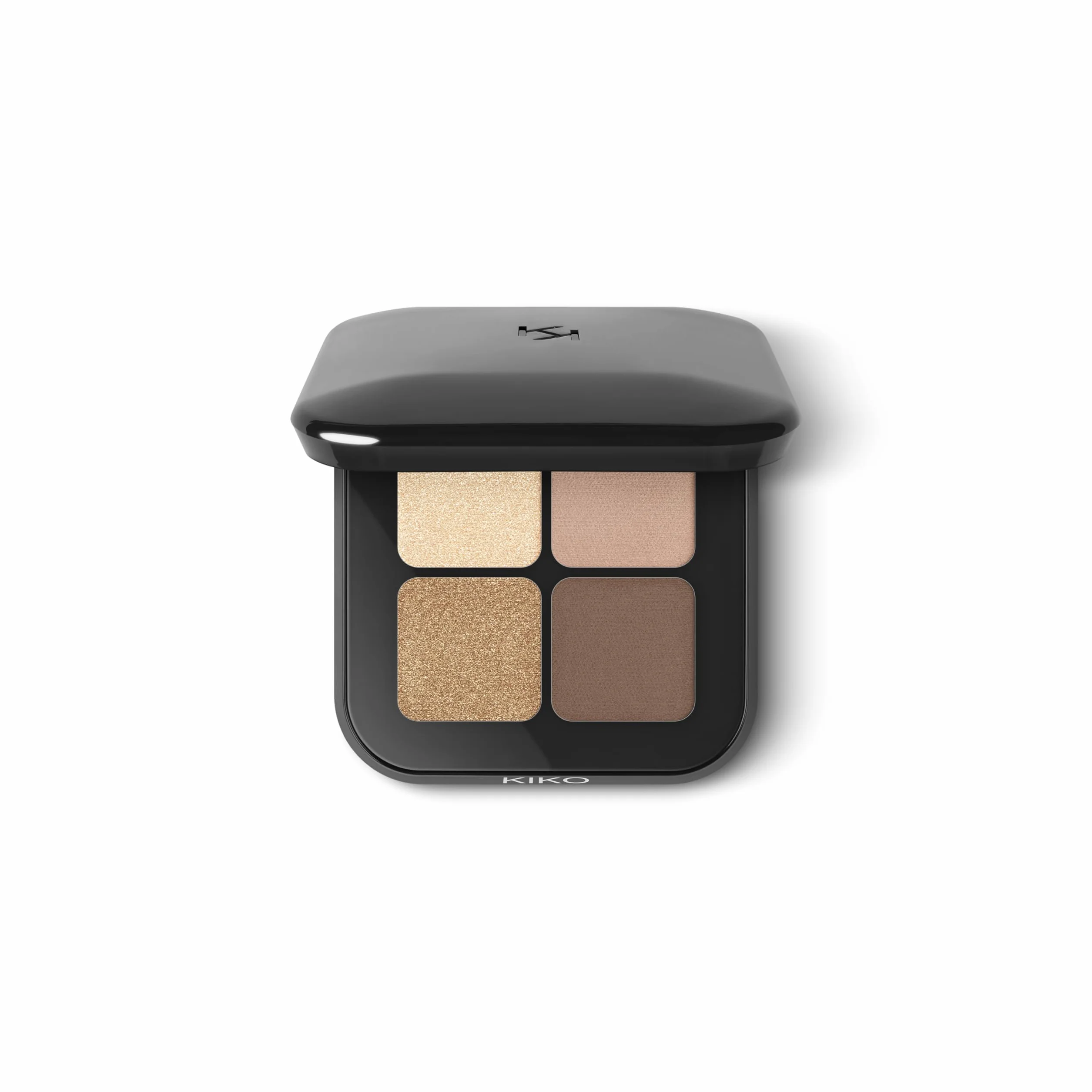 KIKO Milano Bright Quartet Eyeshadow Palette 01 | Paleta Czterech Spiekanych Cieni Do Powiek, Do Stosowania Na Sucho I Na Mokro