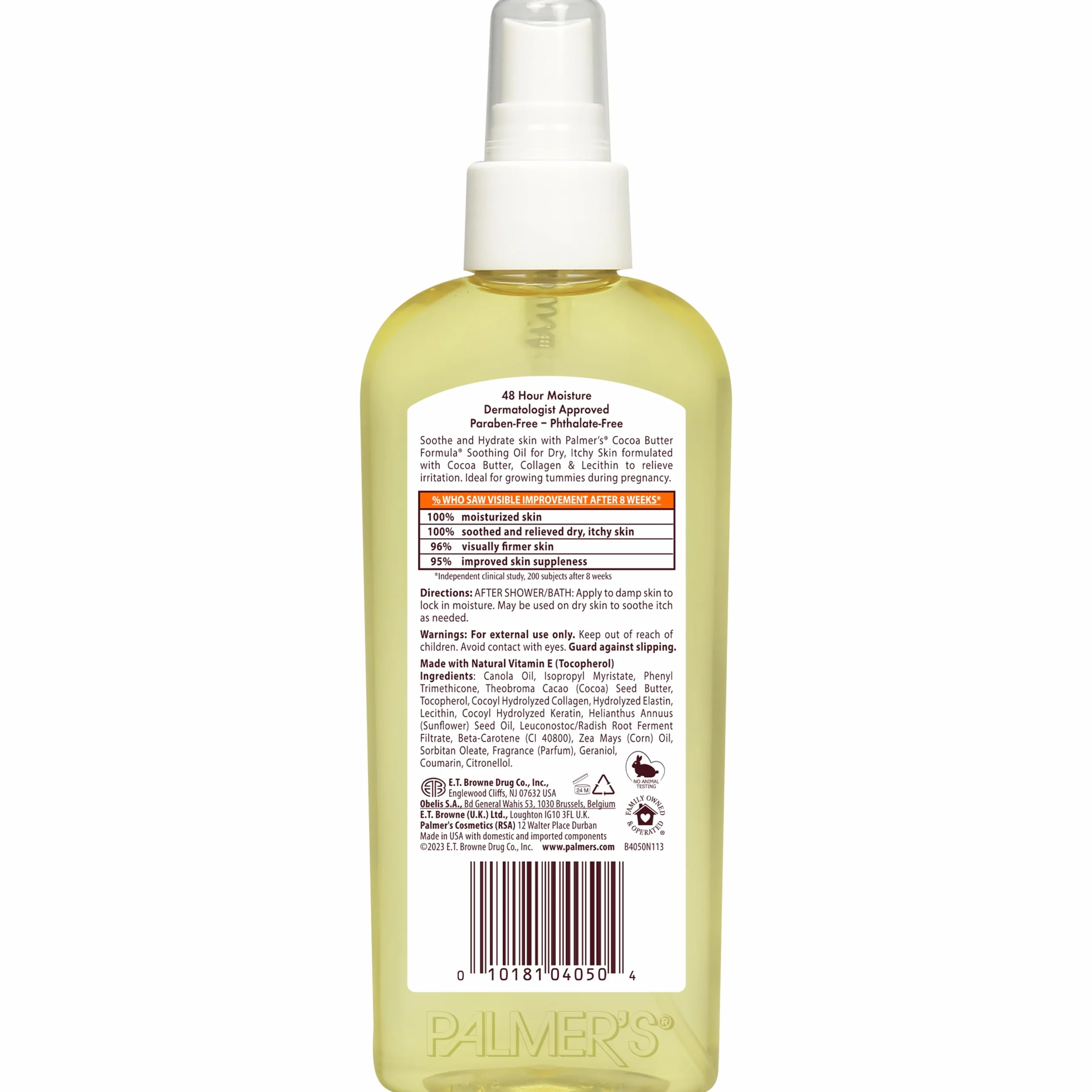 Palmers masło kakaowe formuła soothing oil dry/itchy skin 150 ml