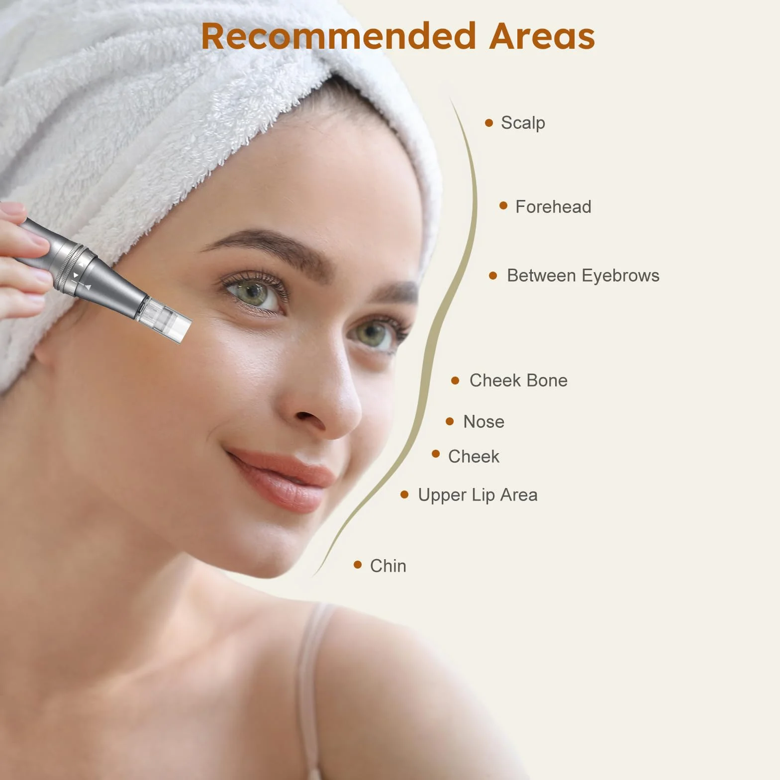PELCAS 9-biegowy Beauty pen z wyświetlaczem LCD Beauty pen z 12 wkładami typu C z akumulatorowym Beauty pen -czarny